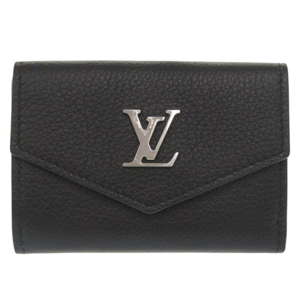 Louis Vuitton Black Noir Leather Wallet (Tri-Fold)