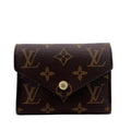 Louis Vuitton Monogram Brown Leather Wallet (Tri-Fold)