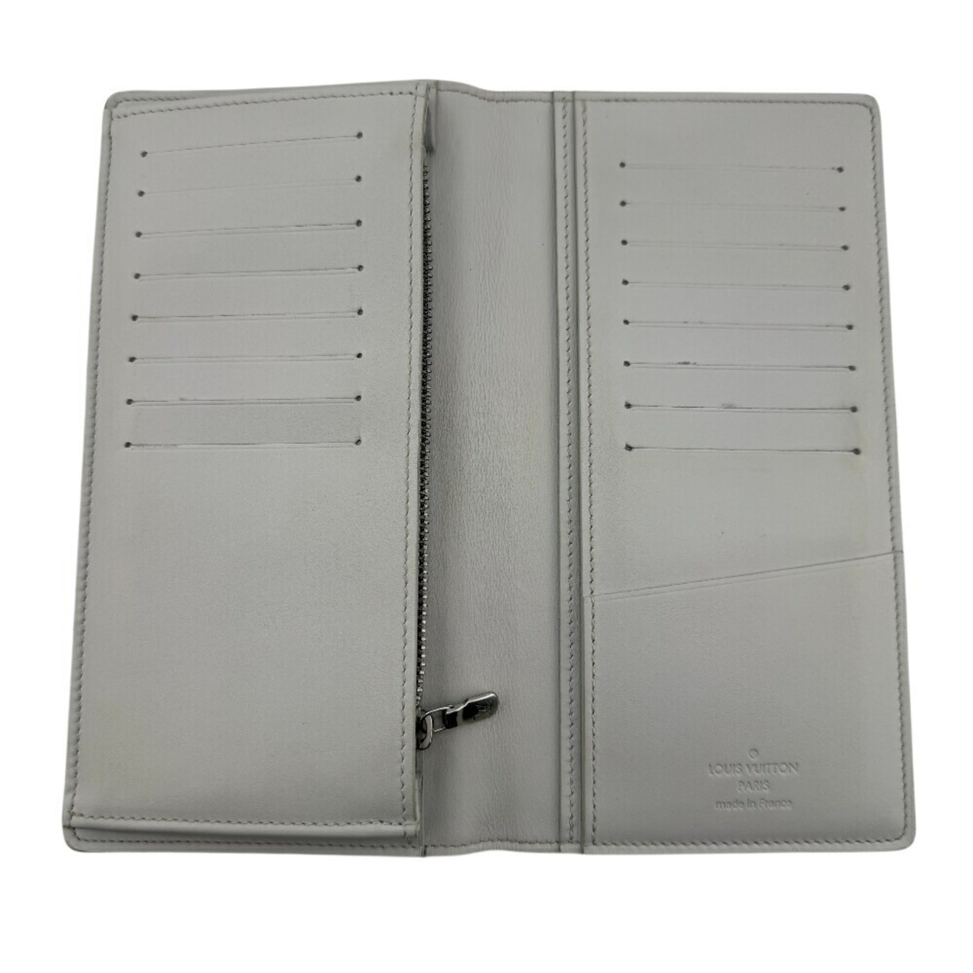 Louis Vuitton White Damier Infini Leather Long Wallet