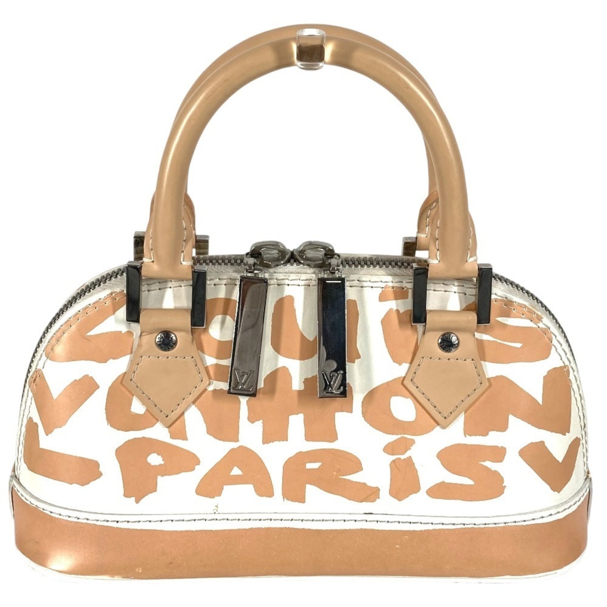 Louis Vuitton Monogram Graffiti Beige White Monogram Graffiti Handbag