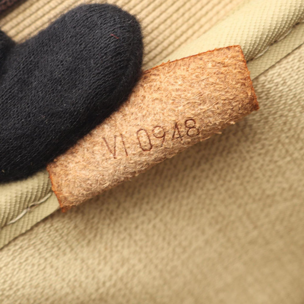 Louis Vuitton Monogram Brown Coated Canvas Leather Handbag