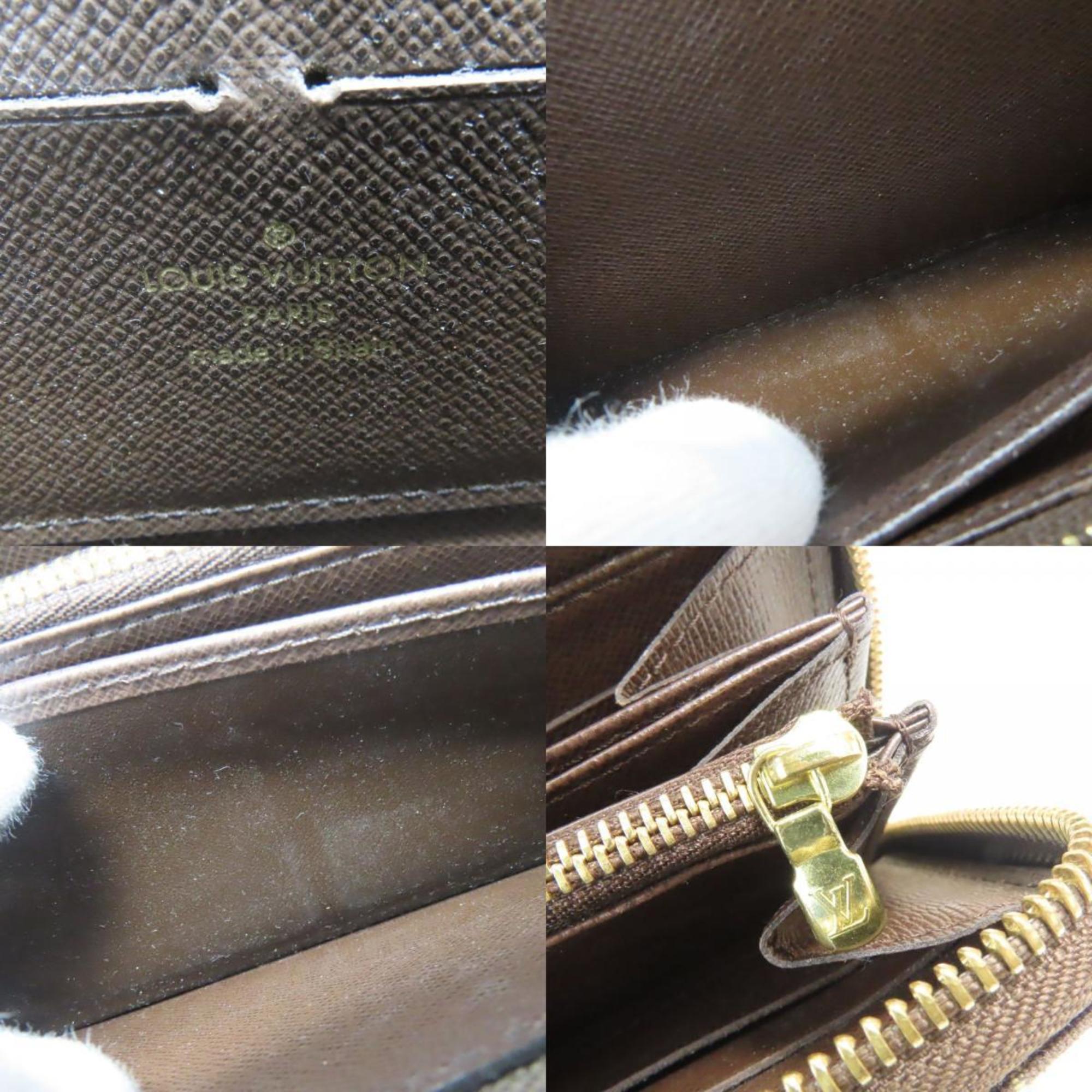 Louis Vuitton Brown Ebene Monogram Mini Lin Long Wallet