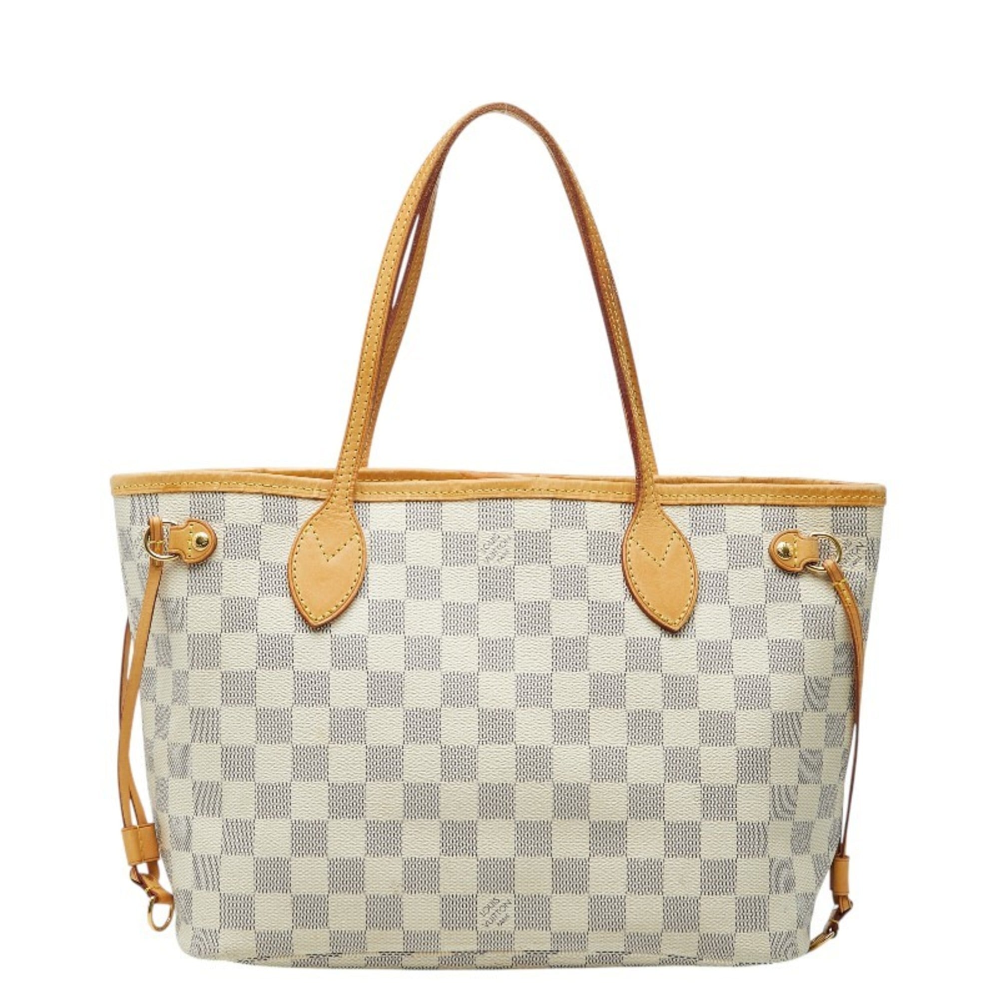 Louis Vuitton White Pvc Leather Tote Bag