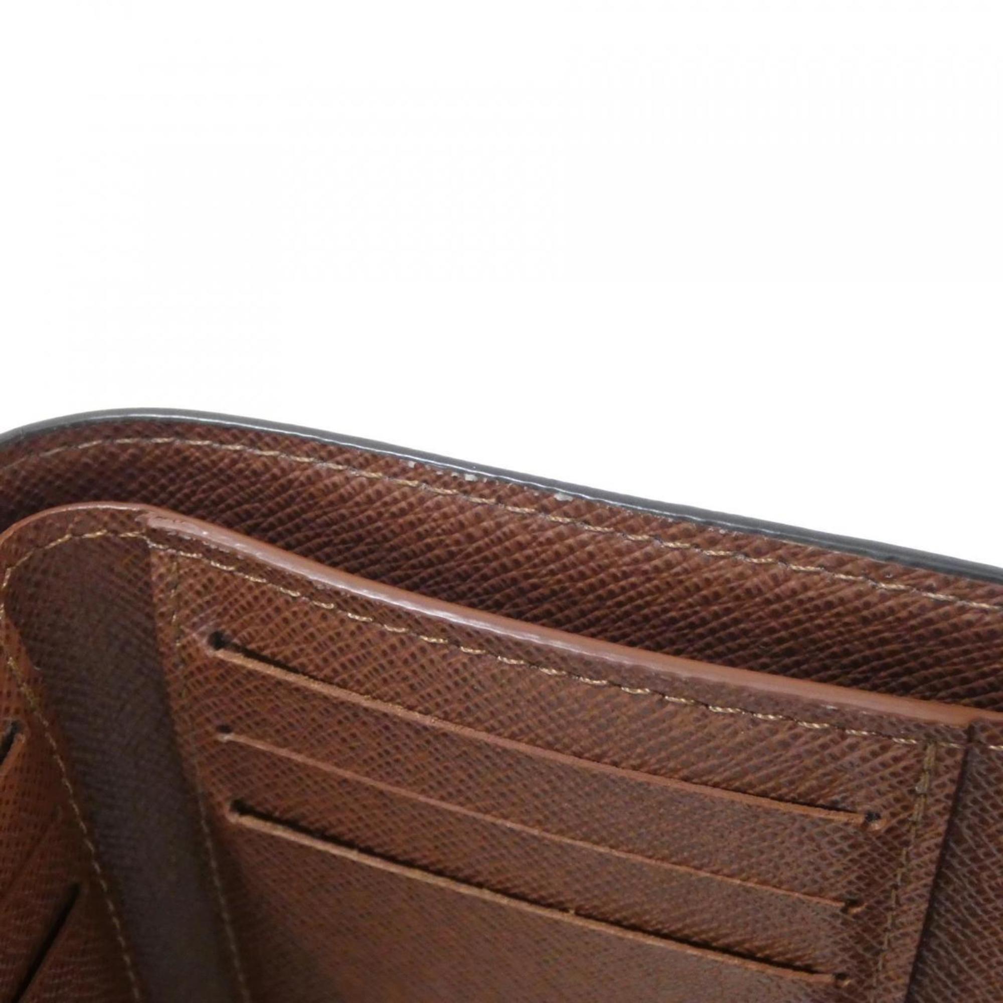Louis Vuitton Monogram Marron Coated Canvas Wallet (Tri-Fold)
