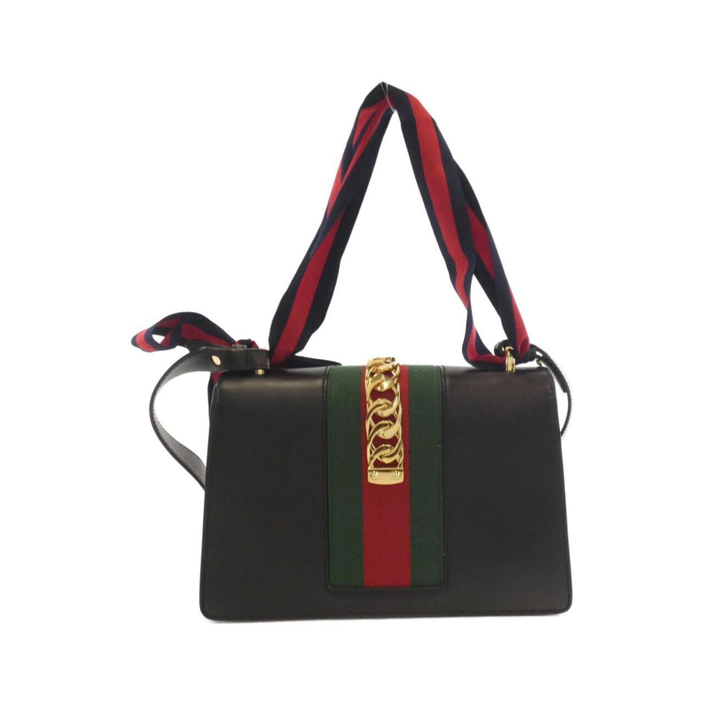 Gucci Black Leather Shoulder Bag (Pre-Owned)