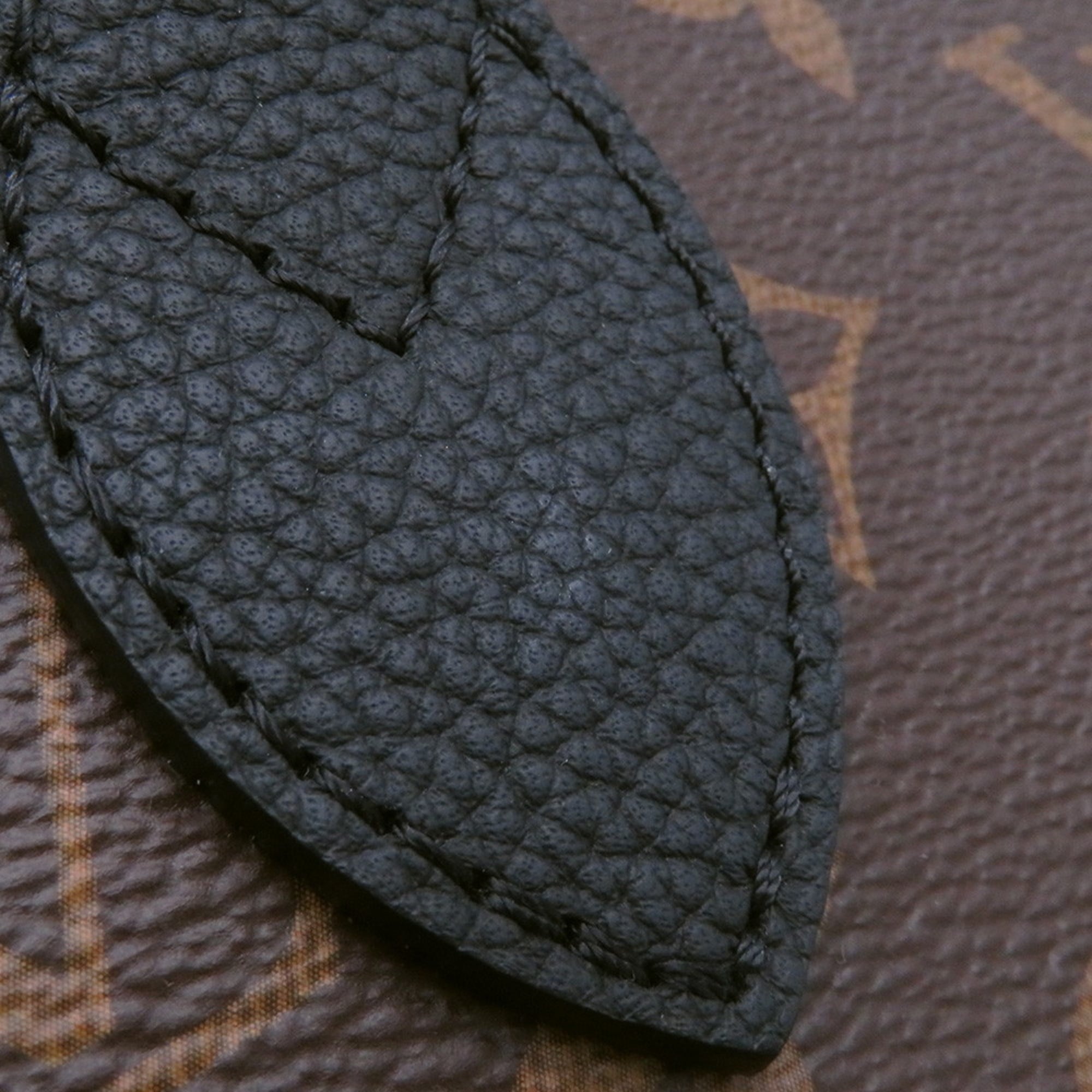 Louis Vuitton Noir Monogram Leather Tote Bag