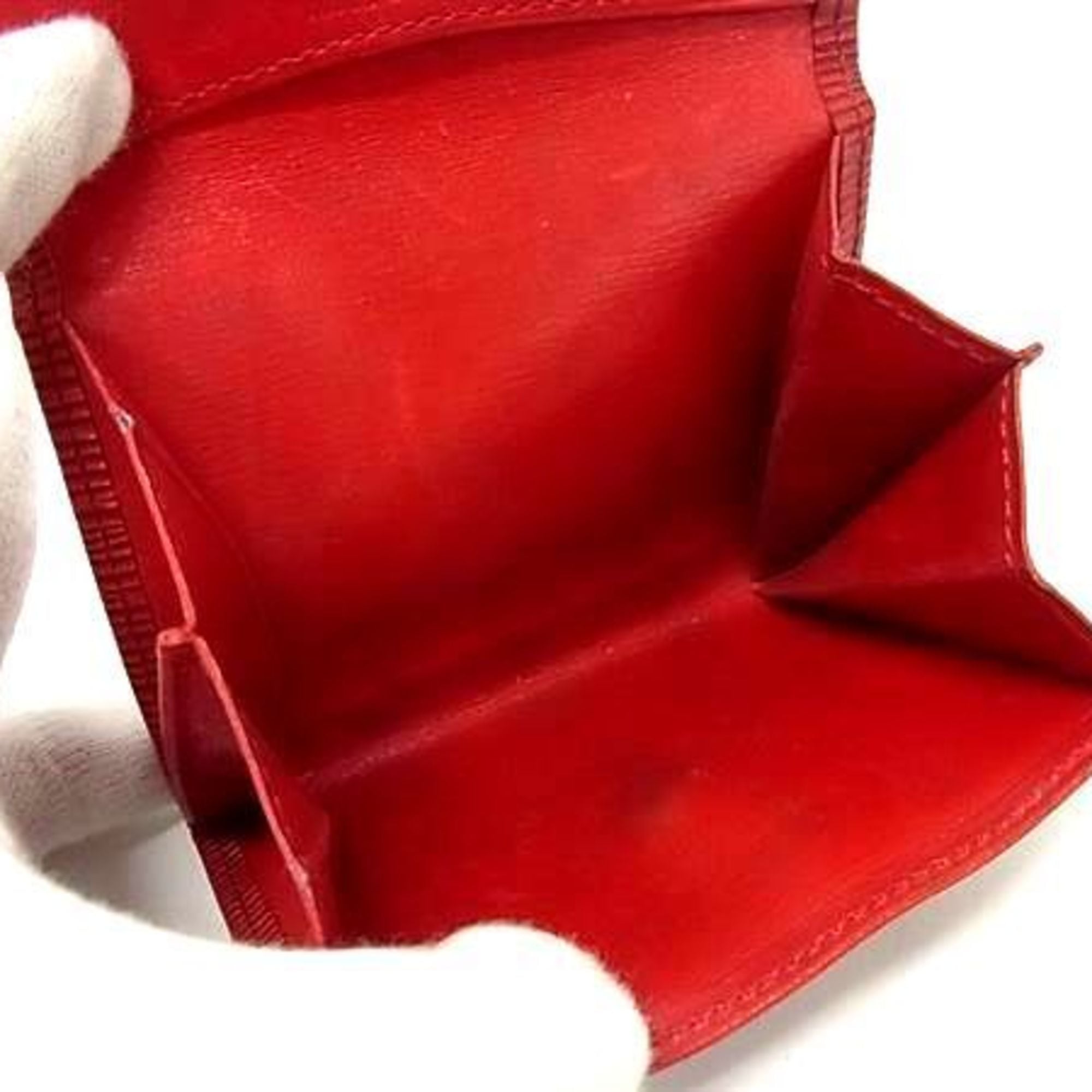 Louis Vuitton Epi Castilian Red Epi Leather Coin Purse/Coin Case