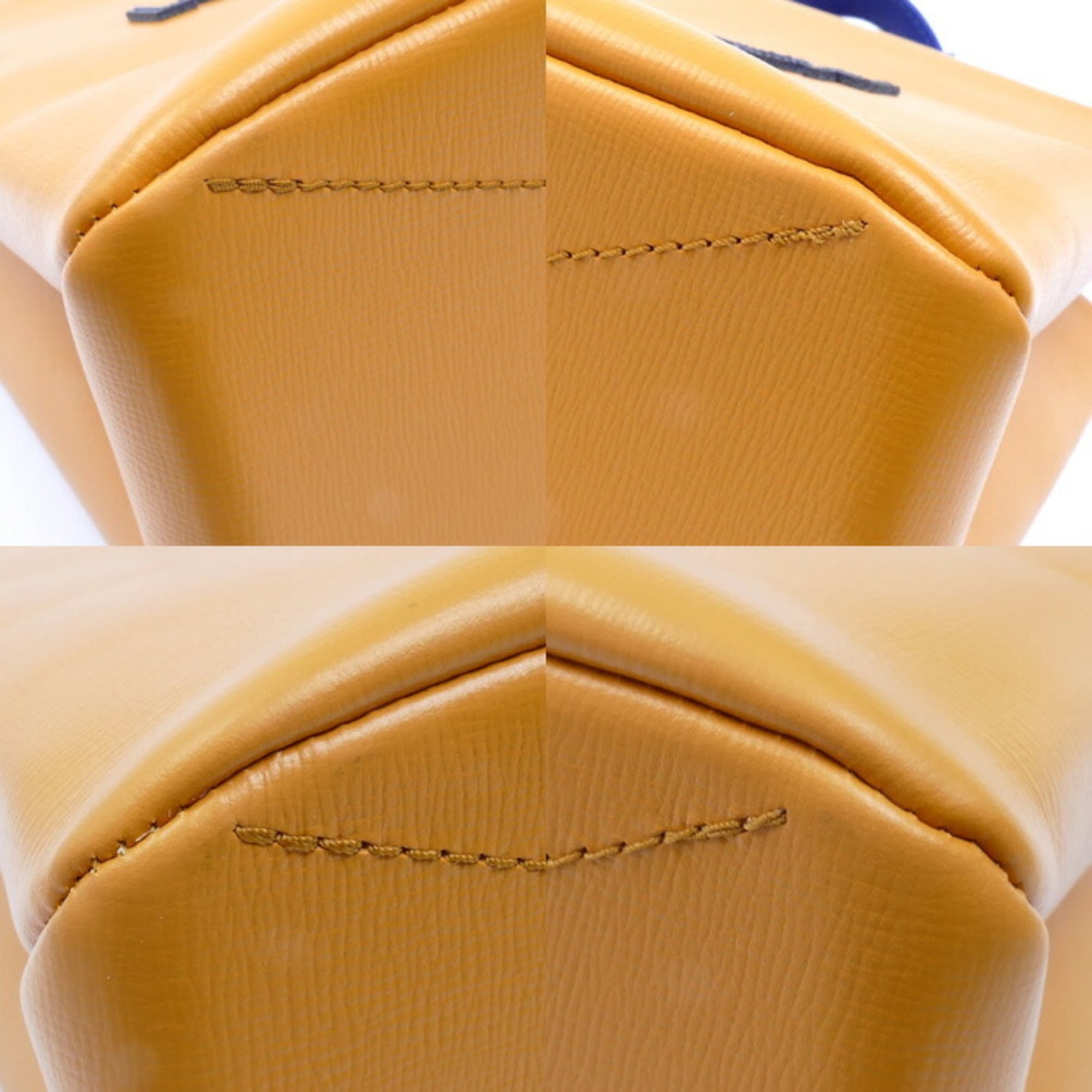 Louis Vuitton Blue Orange Leather Shoulder Bag