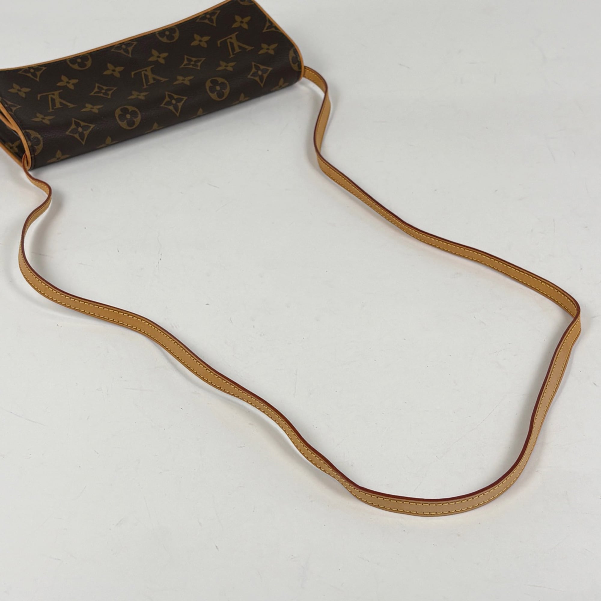 Louis Vuitton Brown Monogram Monogram Leather Clutch Bag Pochette Shoulder Bag