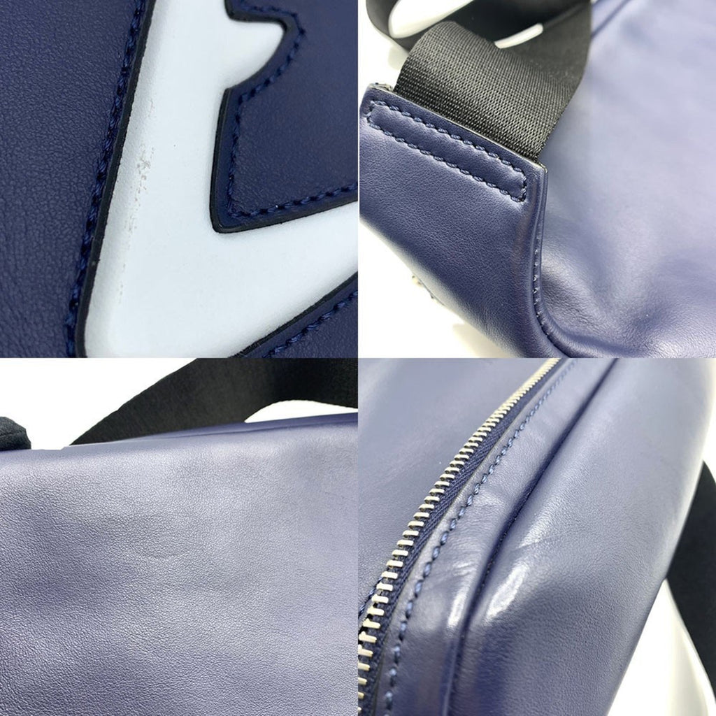 Fendi Navy Leather Fanny Pack