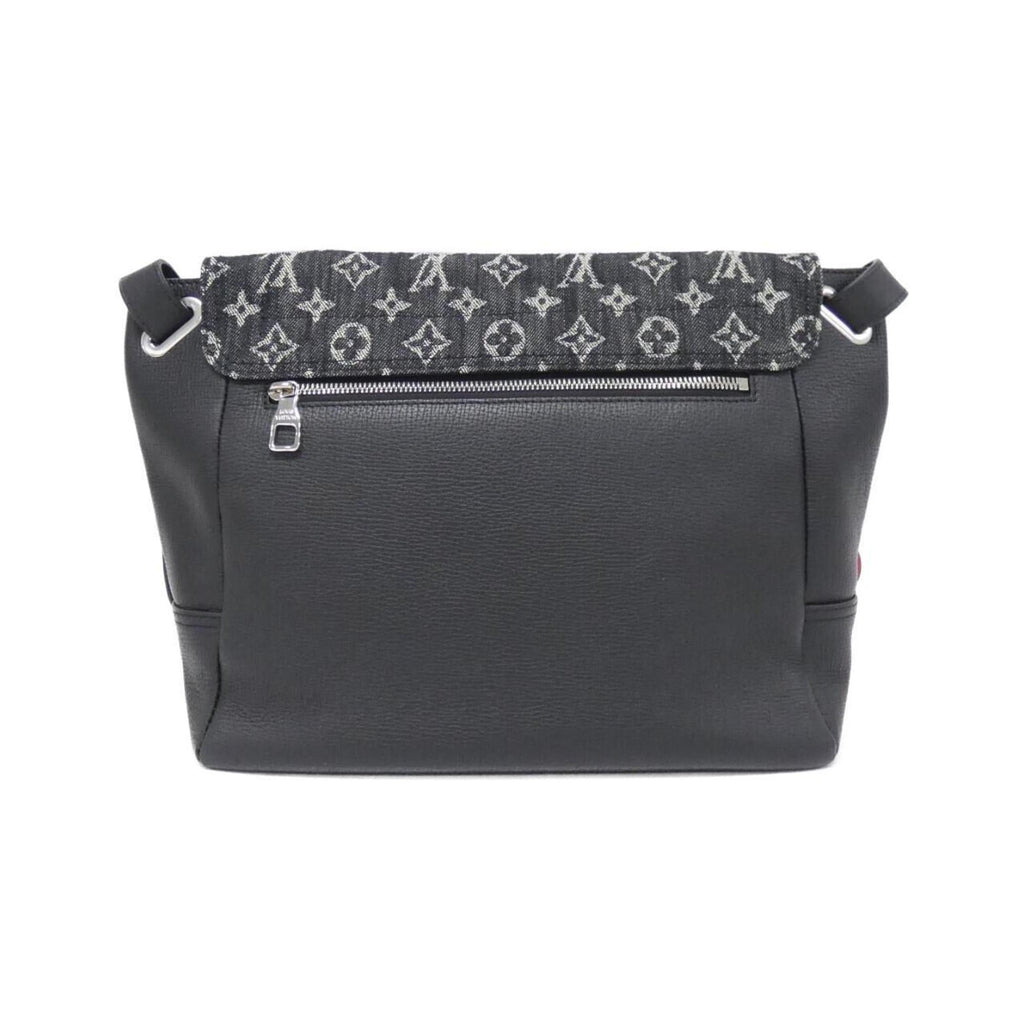 Louis Vuitton Black Denim Leather Shoulder Bag