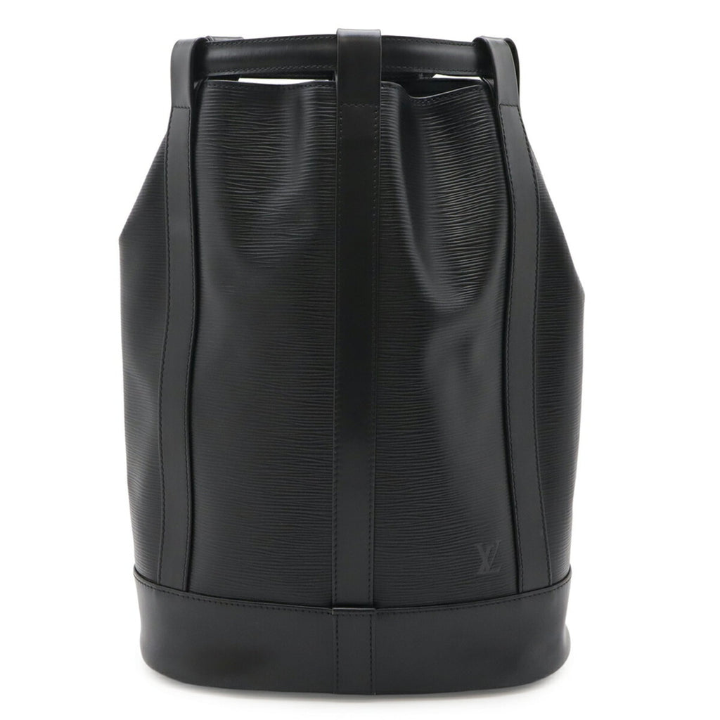 Louis Vuitton Black Noir Epi Leather Shoulder Bag