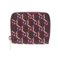 Gucci Bordeaux Navy White Leather Long Wallet (Bi-Fold) (Pre-Owned)