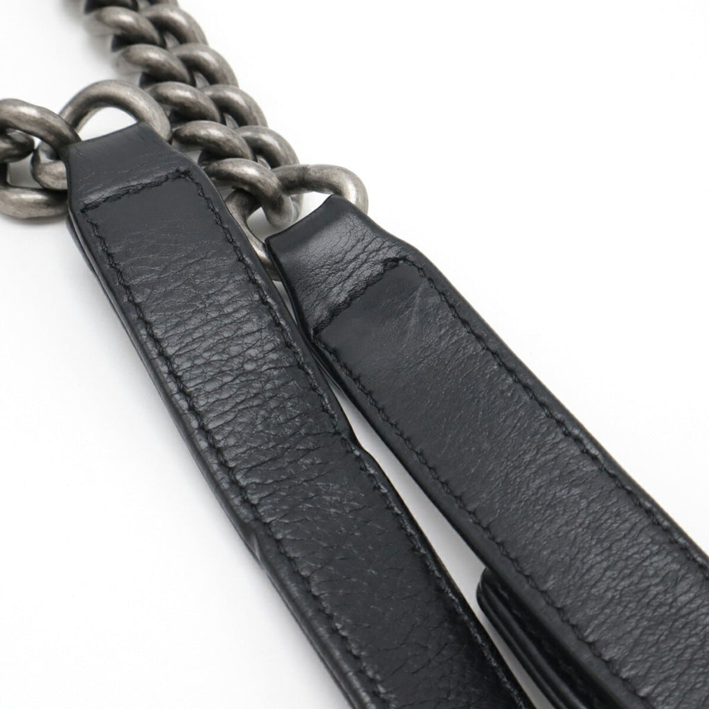 Chanel Matelasse Black Leather Shoulder Bag