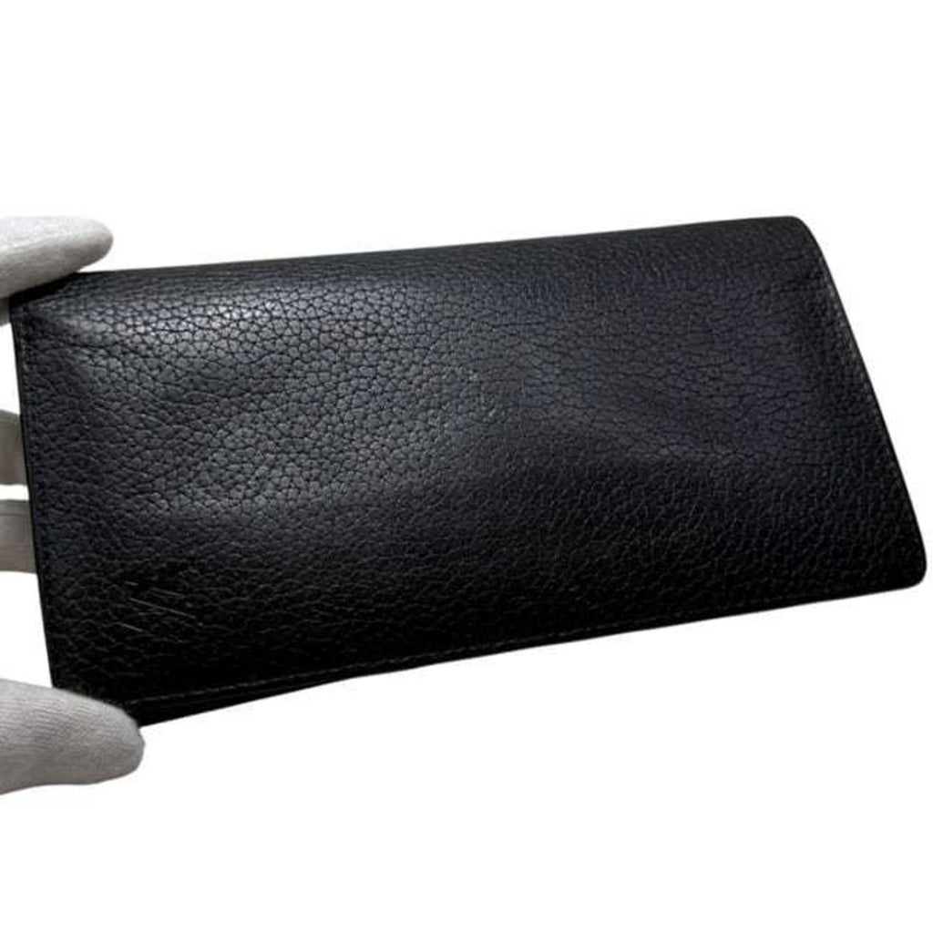Louis Vuitton Black Noir Leather Long Wallet