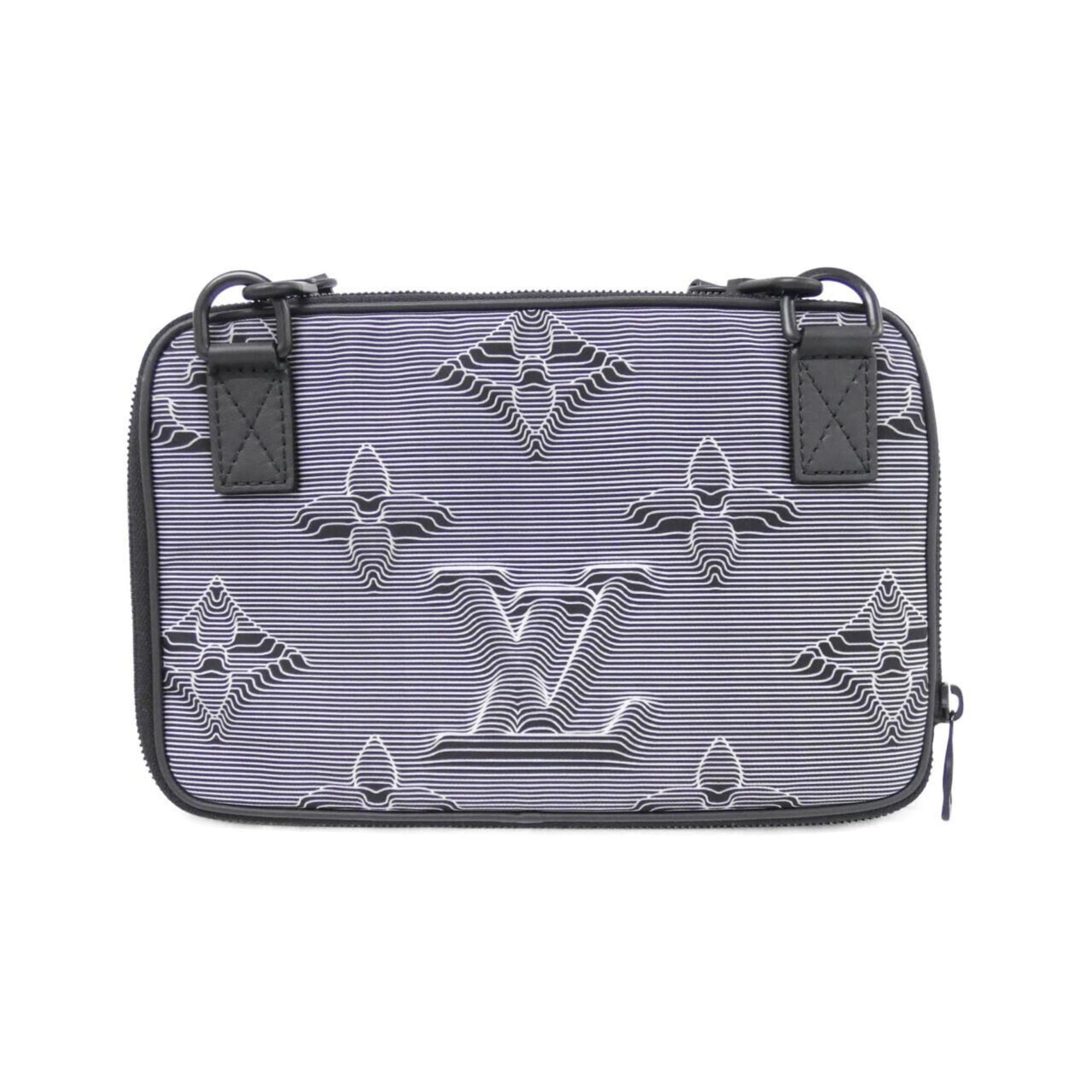 Louis Vuitton Black Gris Nylon Shoulder Bag