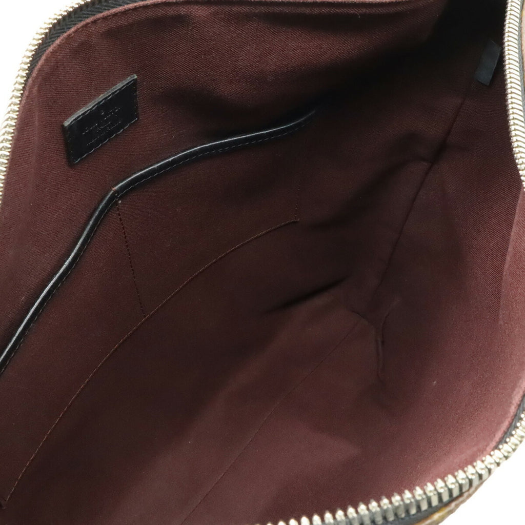 Louis Vuitton Black Brown Monogram Monogram Shoulder Bag Tote Bag