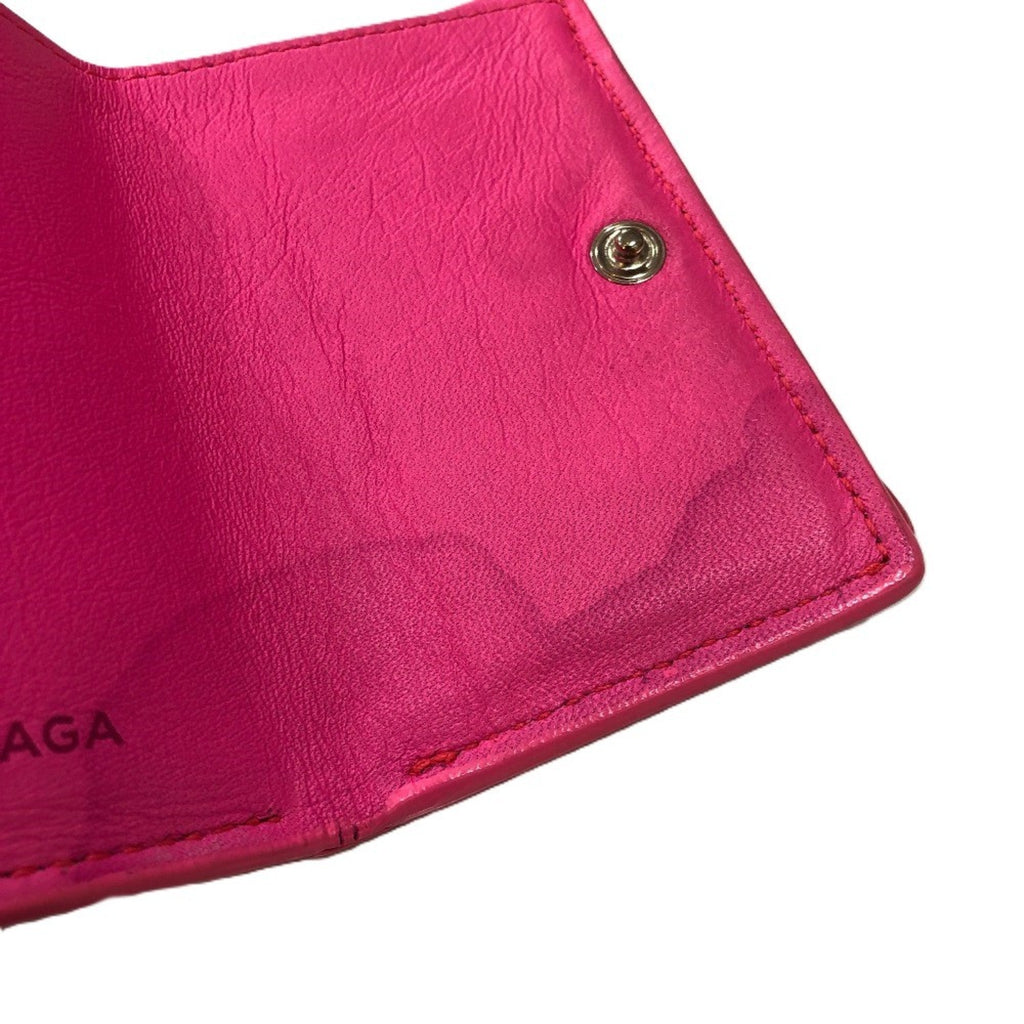 Balenciaga Pink Leather Wallet (Tri-Fold)