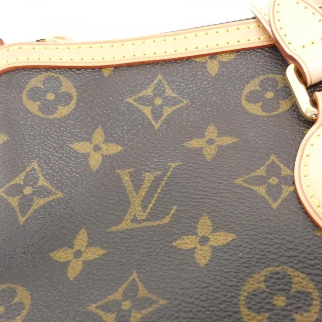 Louis Vuitton Marron Coated Canvas Handbag