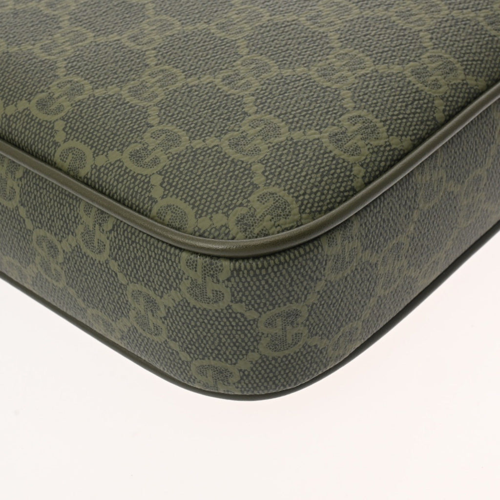 Gucci Green Pvc Shoulder Bag (Pre-Owned)