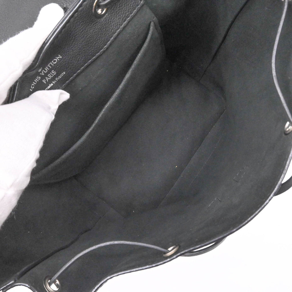 Louis Vuitton Black Leather Backpack