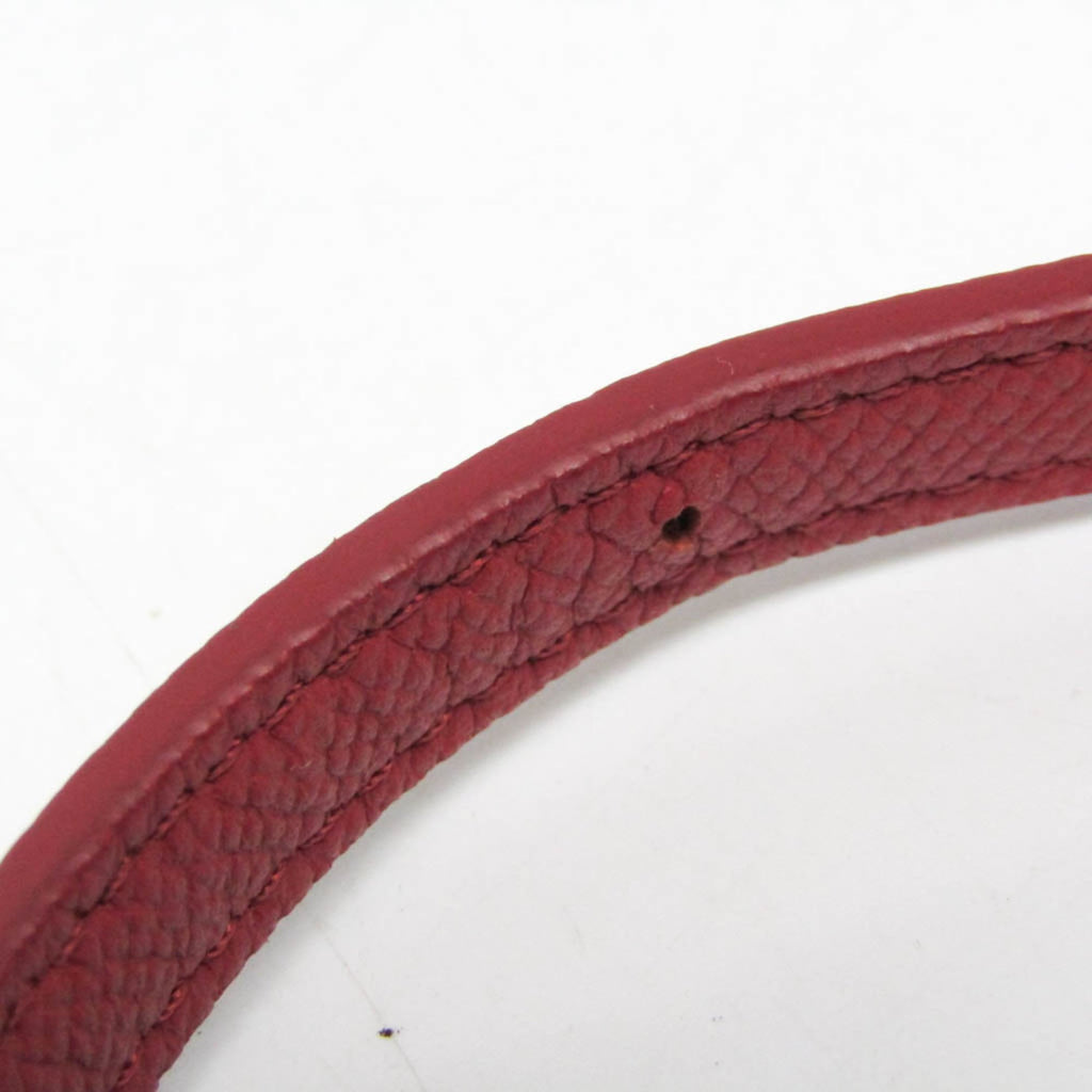 Celine Belt Bag Textured Leather Red Leather Handbag