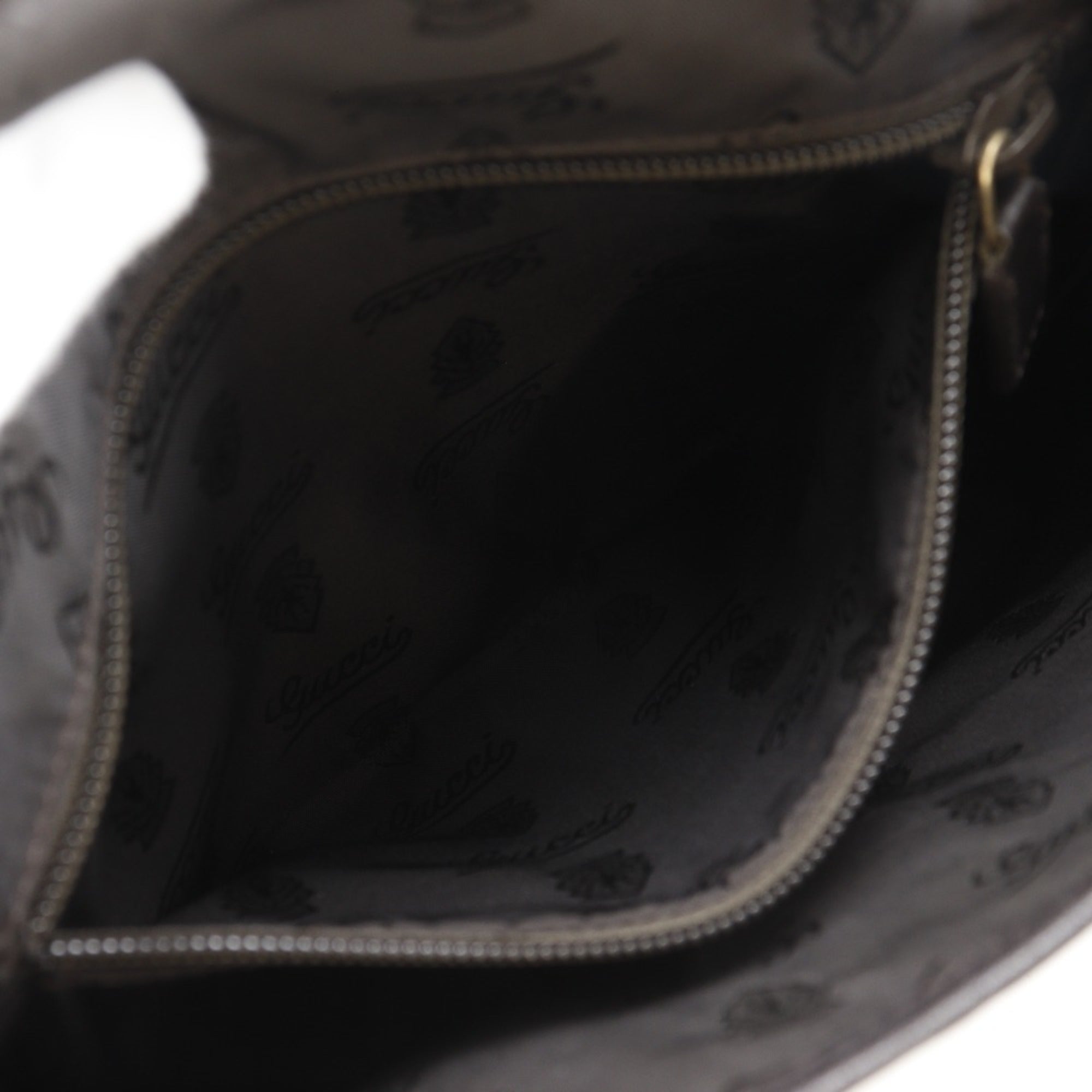 Gucci Brown Leather Shoulder Bag (Pre-Owned)