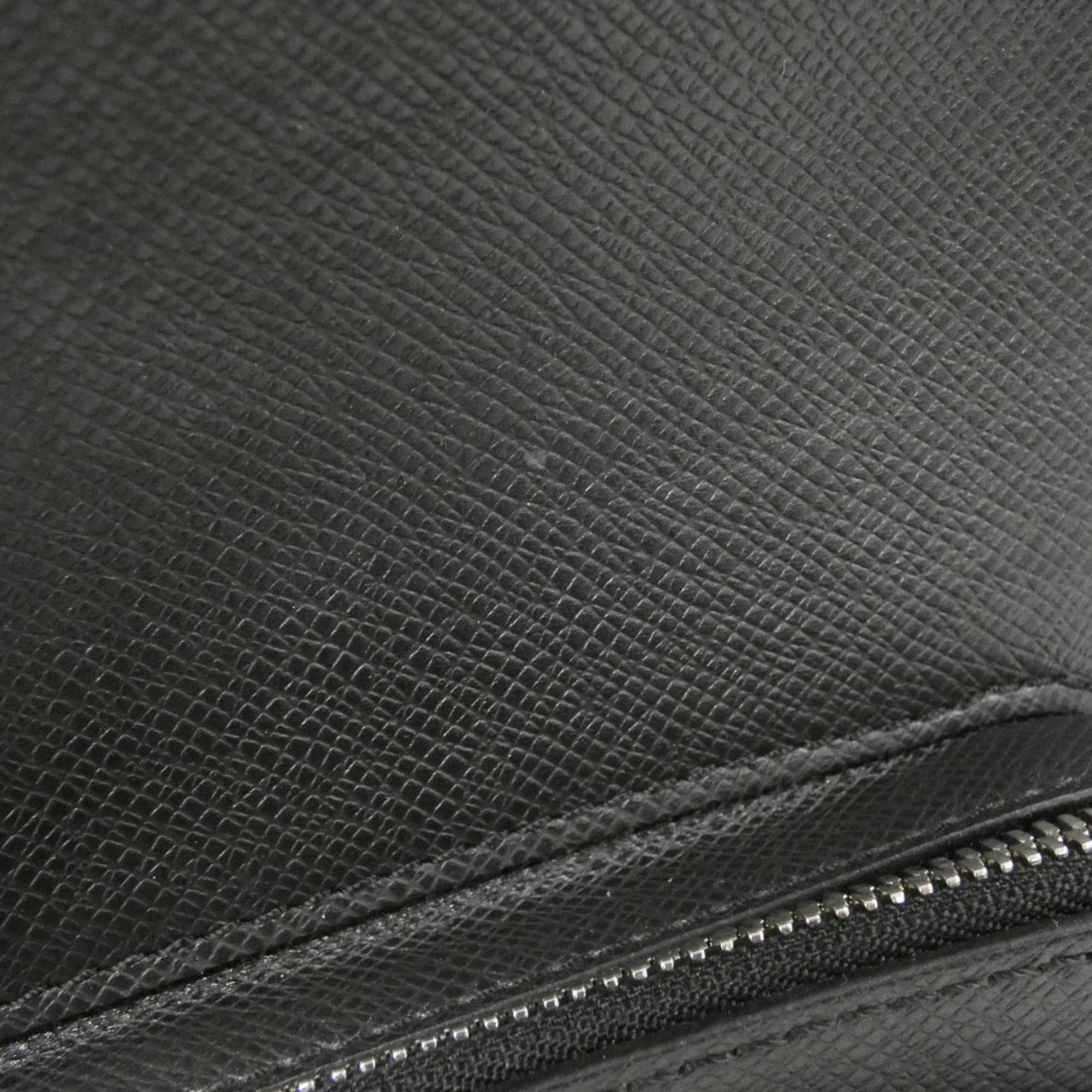 Louis Vuitton Black Leather Backpack