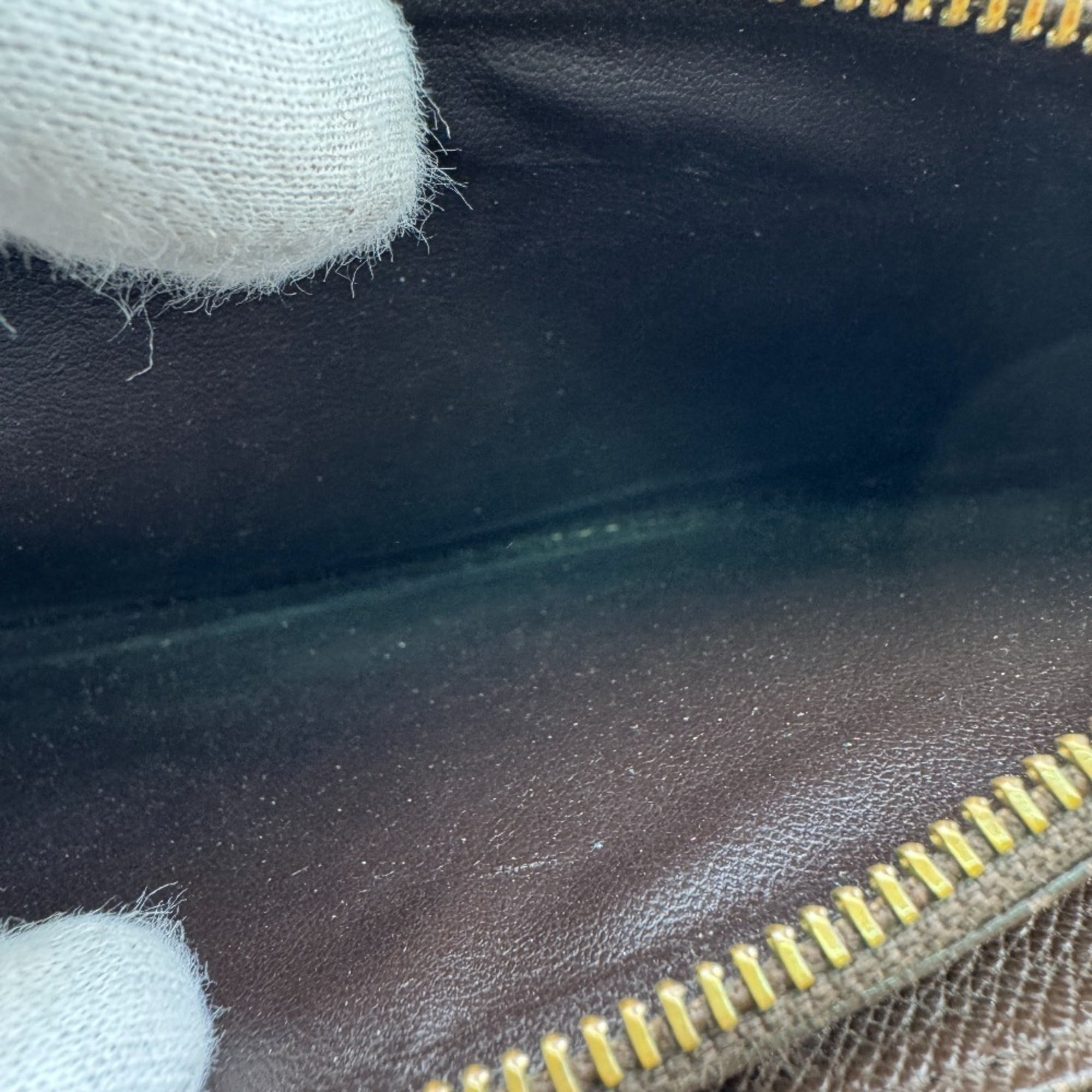 Louis Vuitton Damier Brown Leather Long Wallet