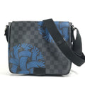Louis Vuitton Black Blue Damier Graphite Messenger Bag Shoulder Bag