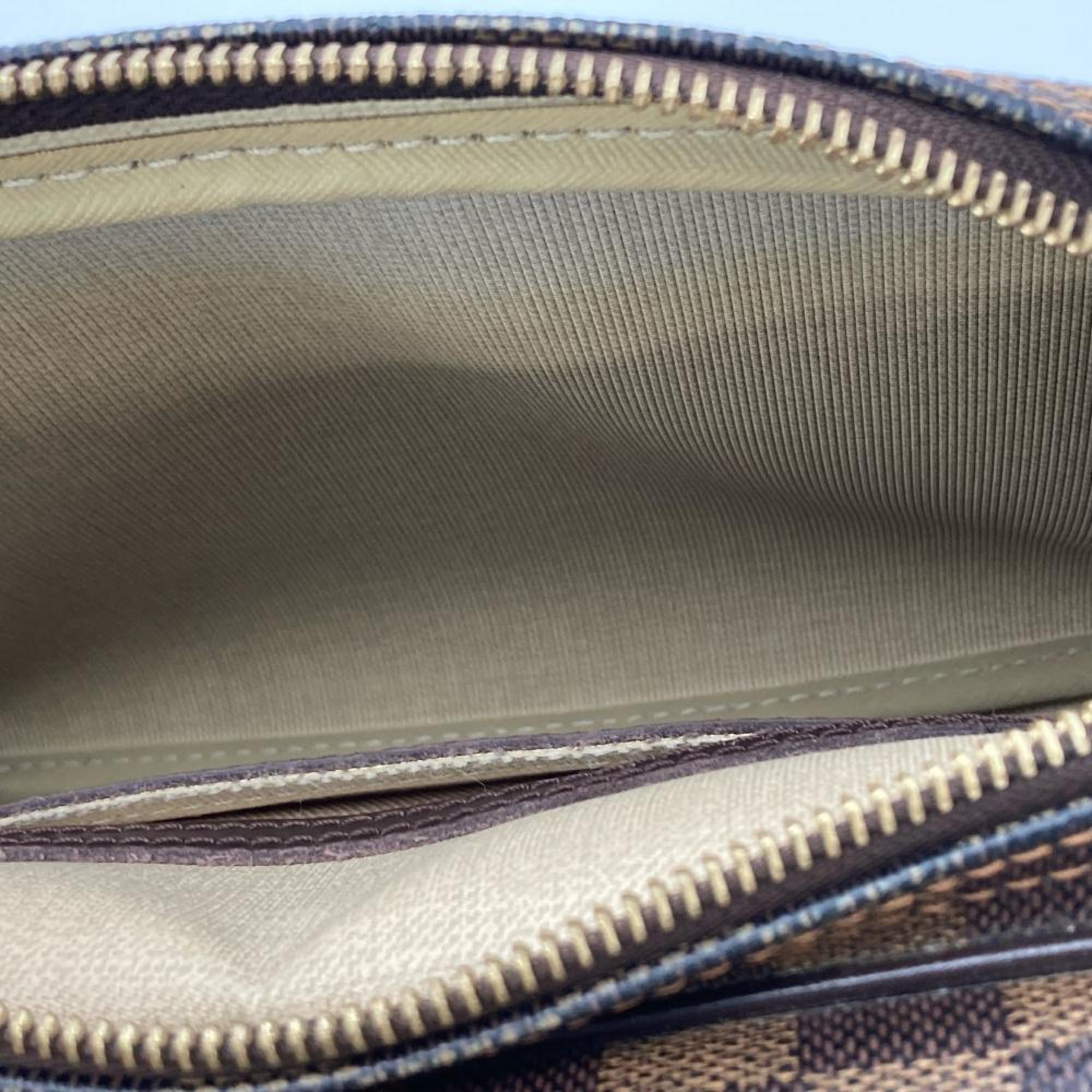Louis Vuitton Damier Canvas Ebene Damier Canvas Shoulder Bag