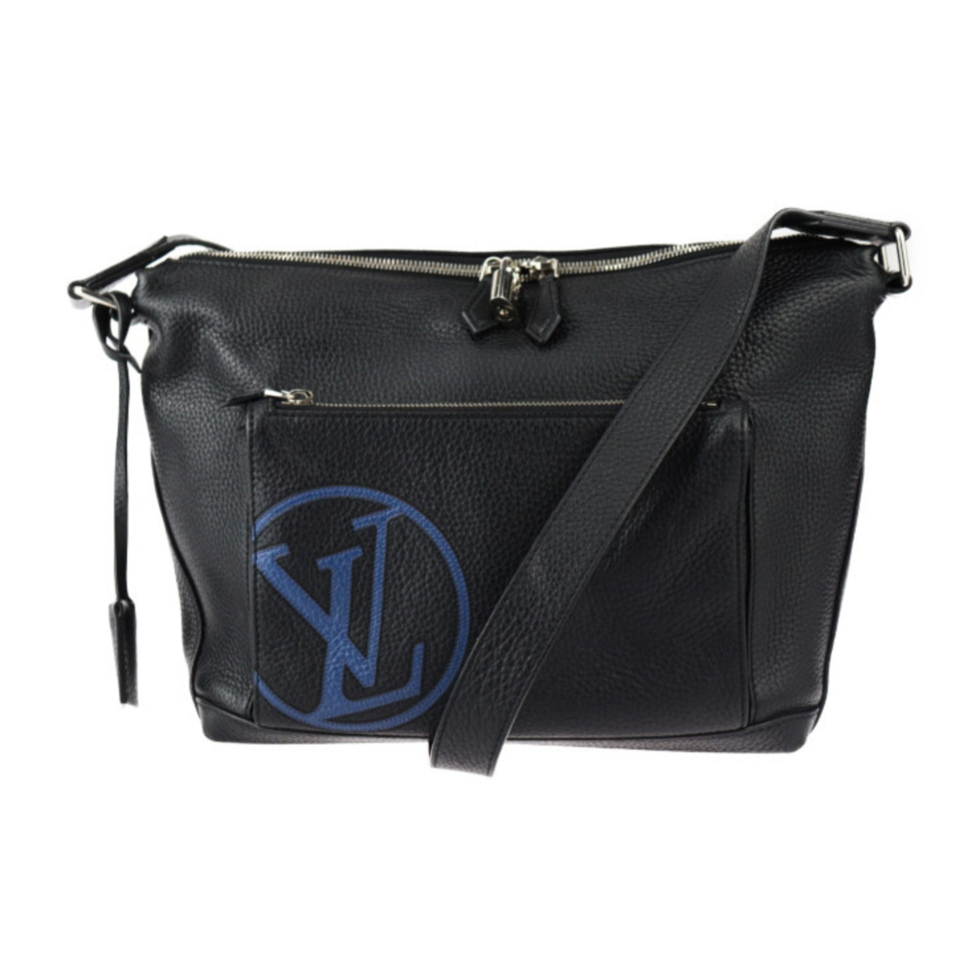 Louis Vuitton Black Leather Shoulder Bag
