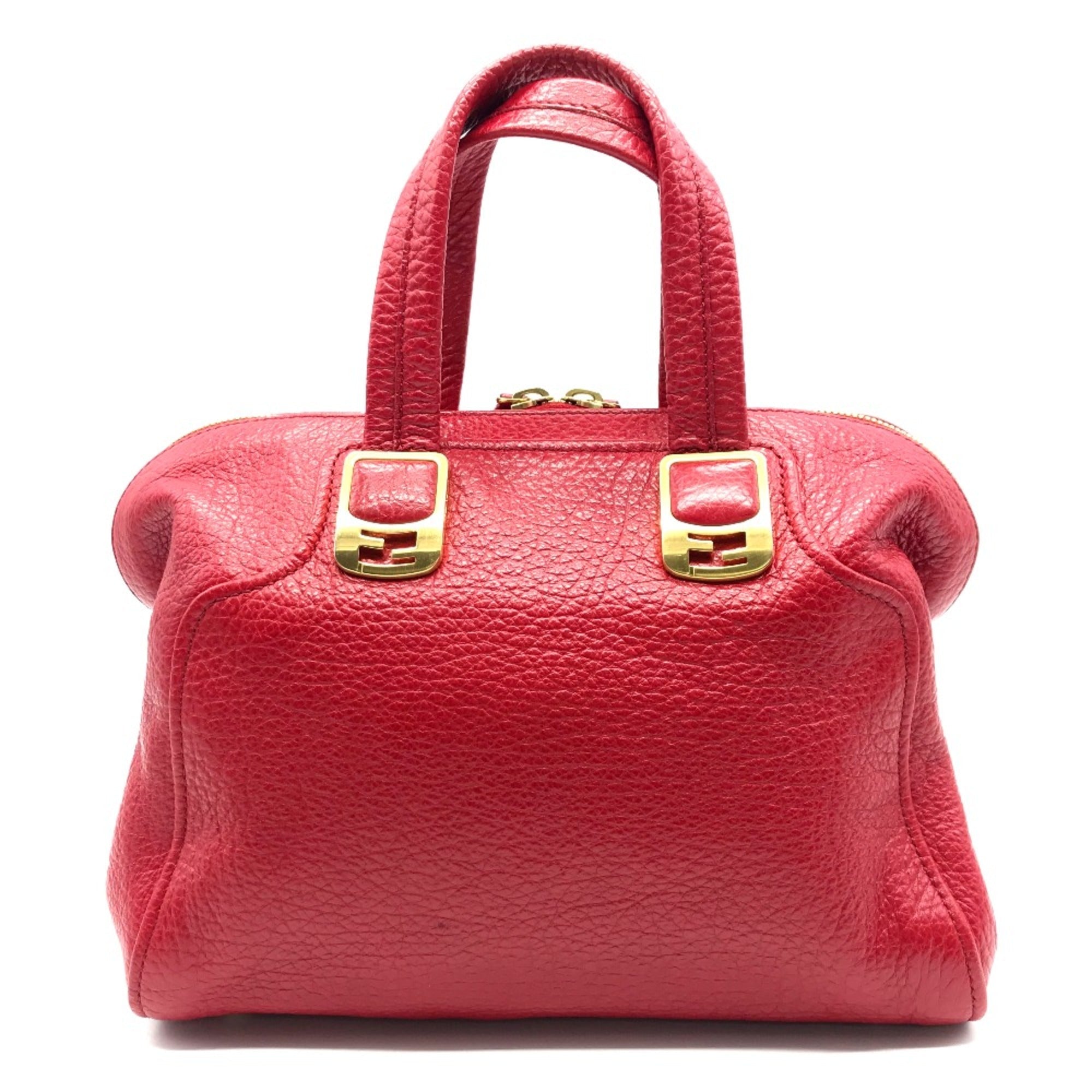 Fendi Red Leather Handbag