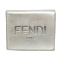 Fendi Silver Leather Wallet (Bi-Fold)
