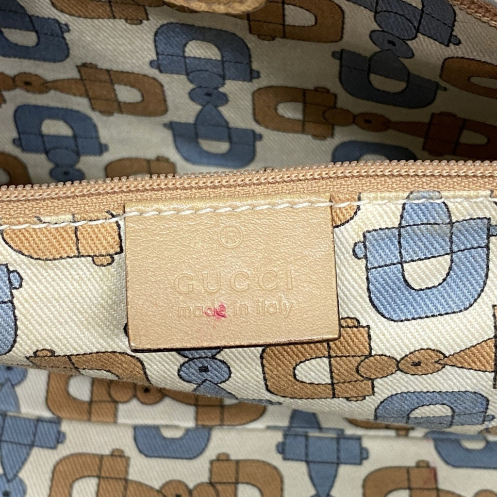 Gucci Beige Leather Tote Bag (Pre-Owned)