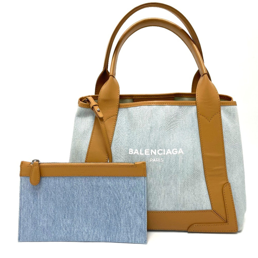 Balenciaga Blue Leather Tote