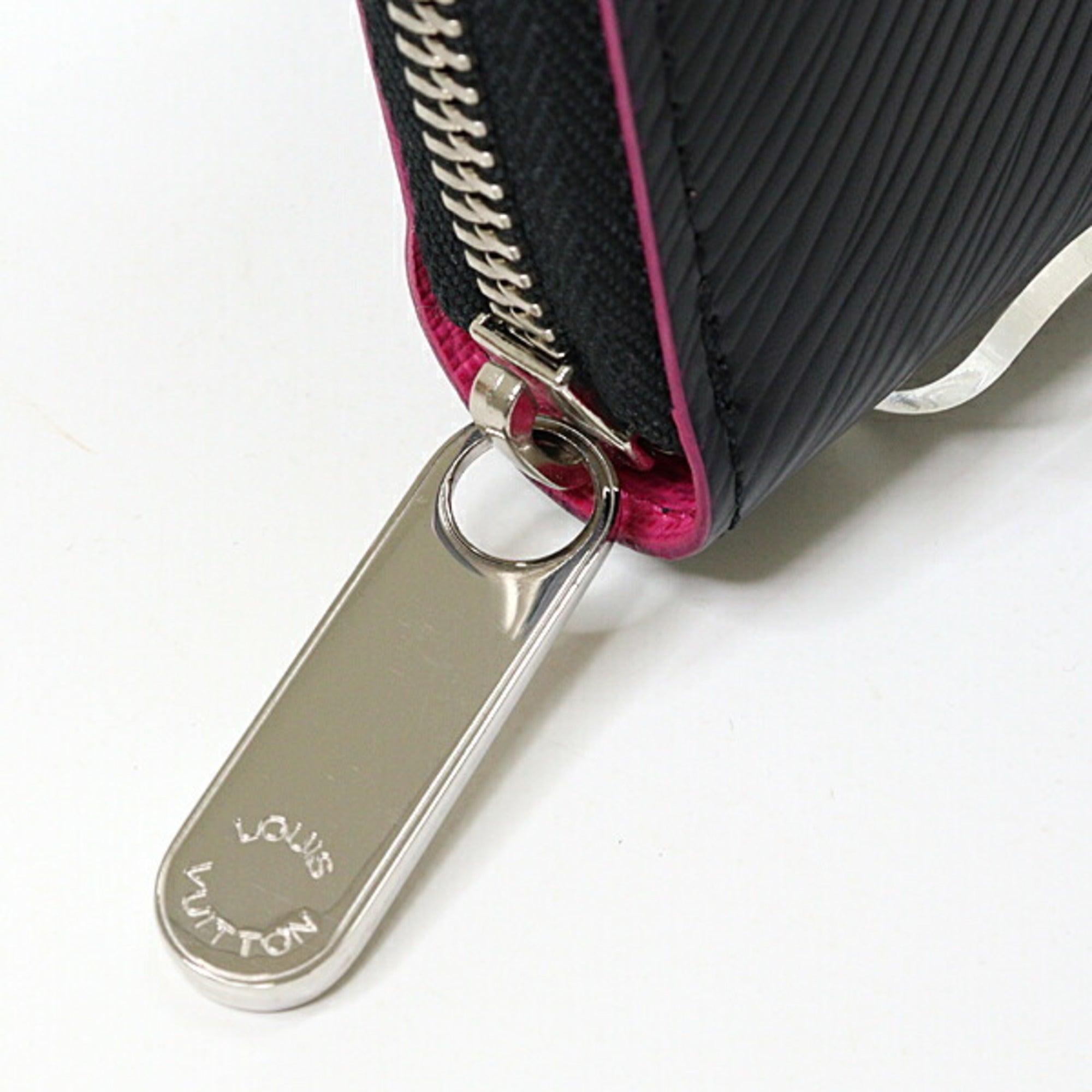 Louis Vuitton Epi Black Pink Epi Leather Long Wallet