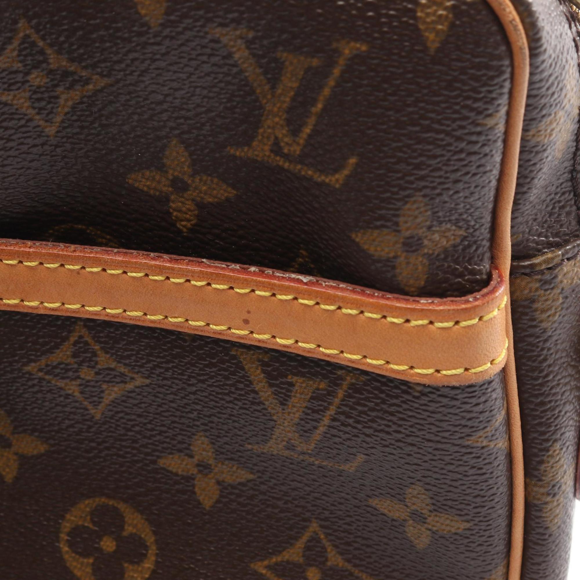 Louis Vuitton Brown Pvc Leather Shoulder Bag