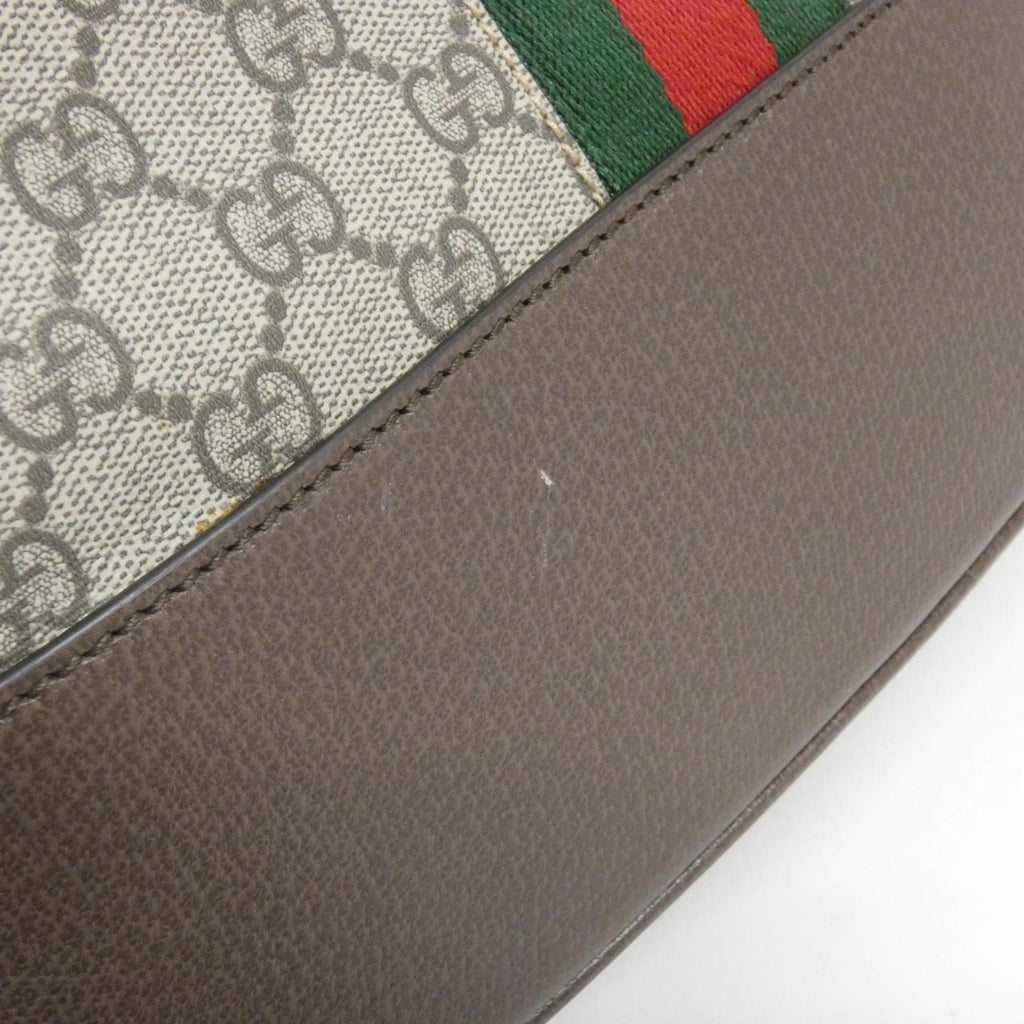 Gucci Ophidia Beige Brown Gg Supreme Handbag (Pre-Owned)