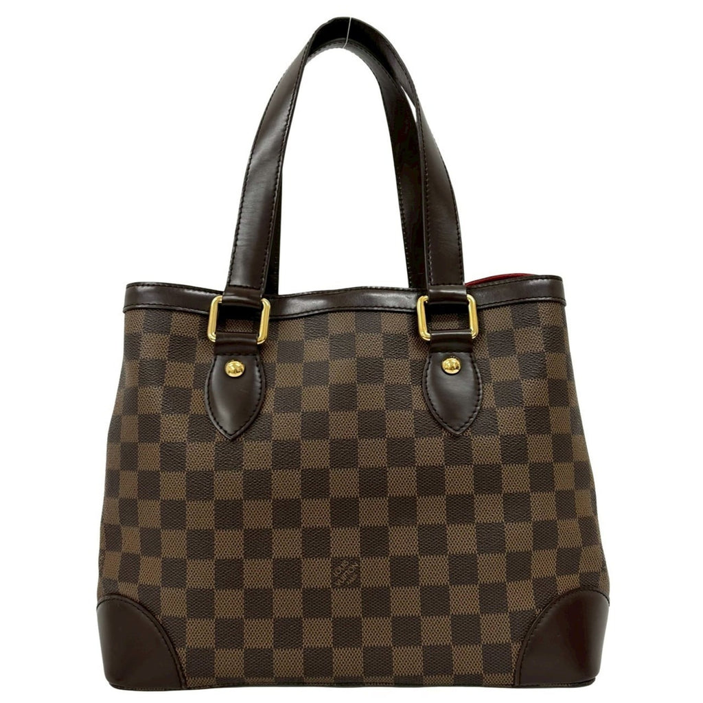 Louis Vuitton Brown Leather Pvc Handbag Tote Bag