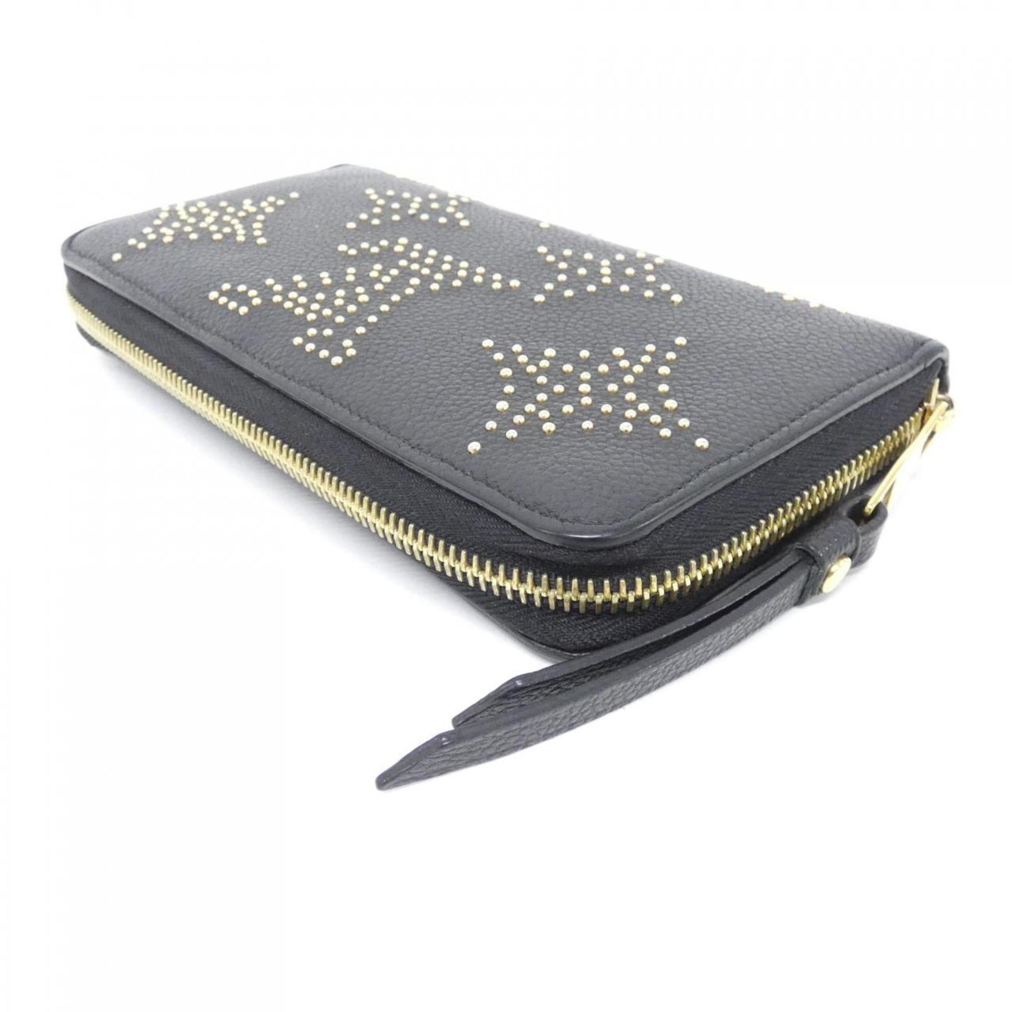 Louis Vuitton Black Leather Long Wallet
