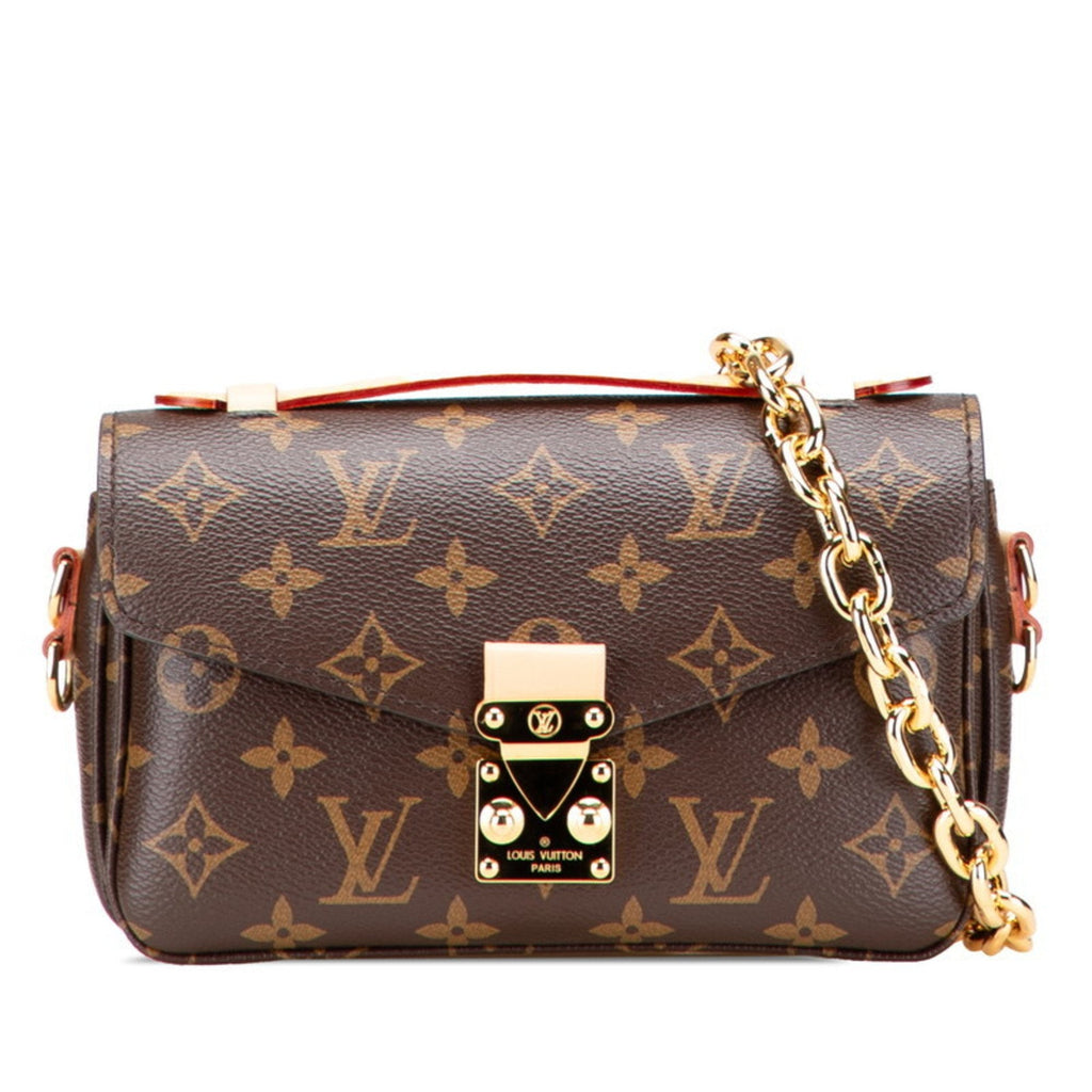 Louis Vuitton Monogram Brown Pvc Leather Handbag Shoulder Bag