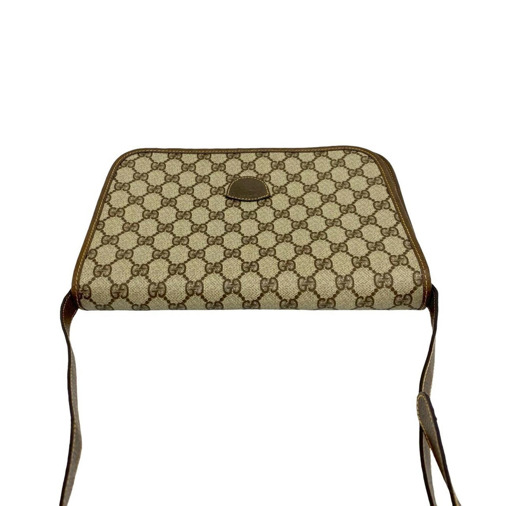 Gucci Brown Pvc Leather Pochette Shoulder Bag (Pre-Owned)