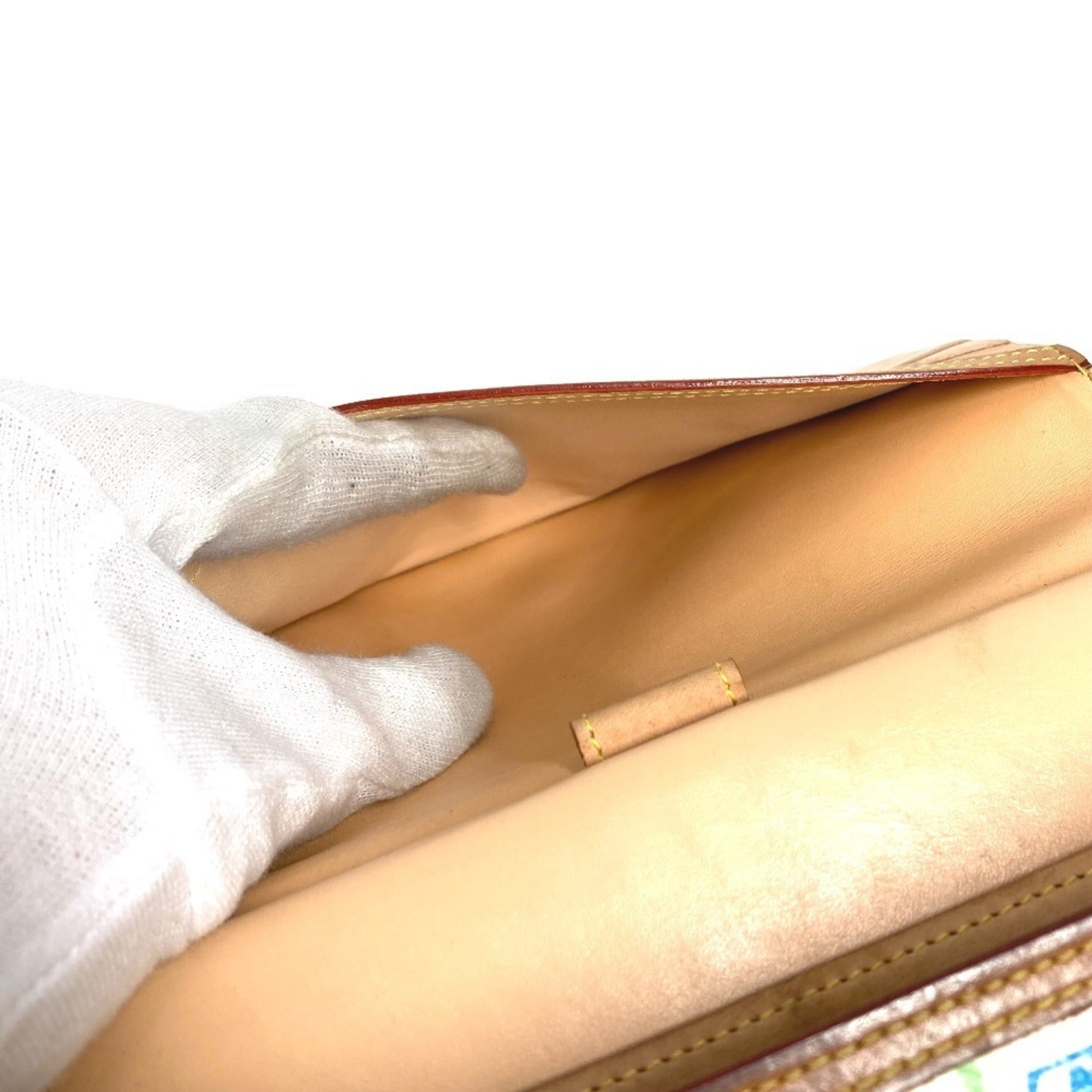 Louis Vuitton Blanc White Monogram Multicolore Wallet (Tri-Fold)