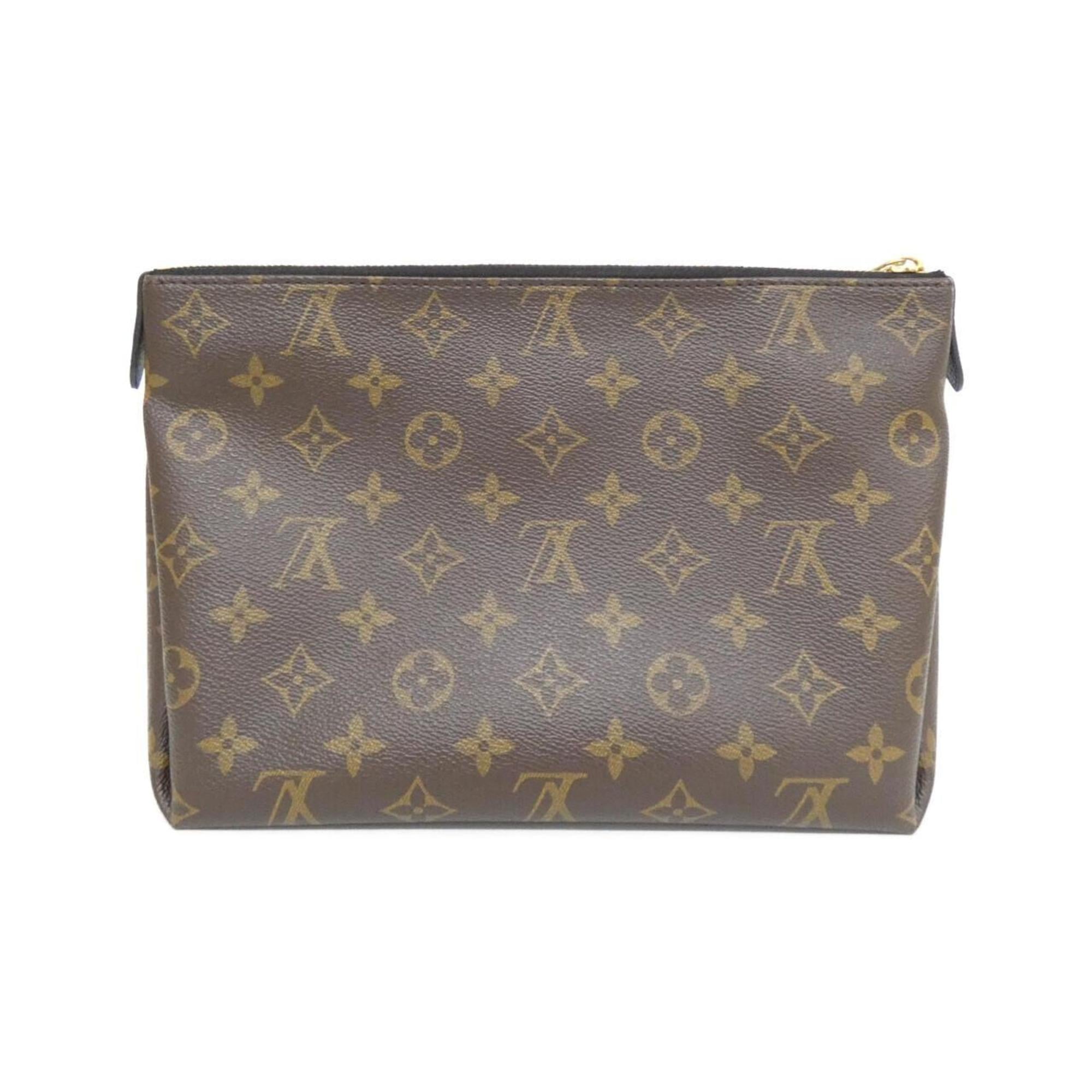 Louis Vuitton Brown Coated Canvas Handbag Pouch