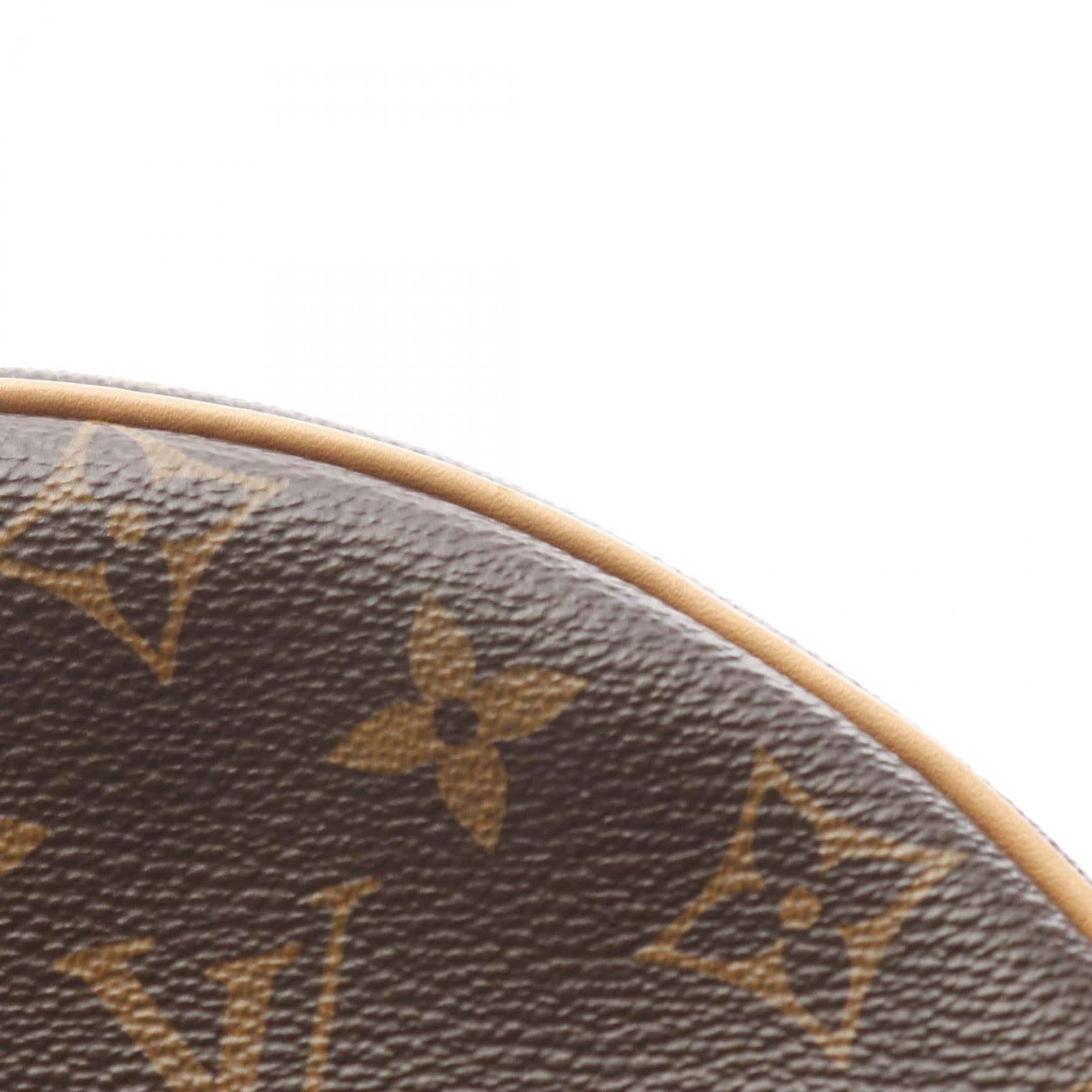 Louis Vuitton Brown Monogram Pvc Coated Canvas Leather Shoulder Bag