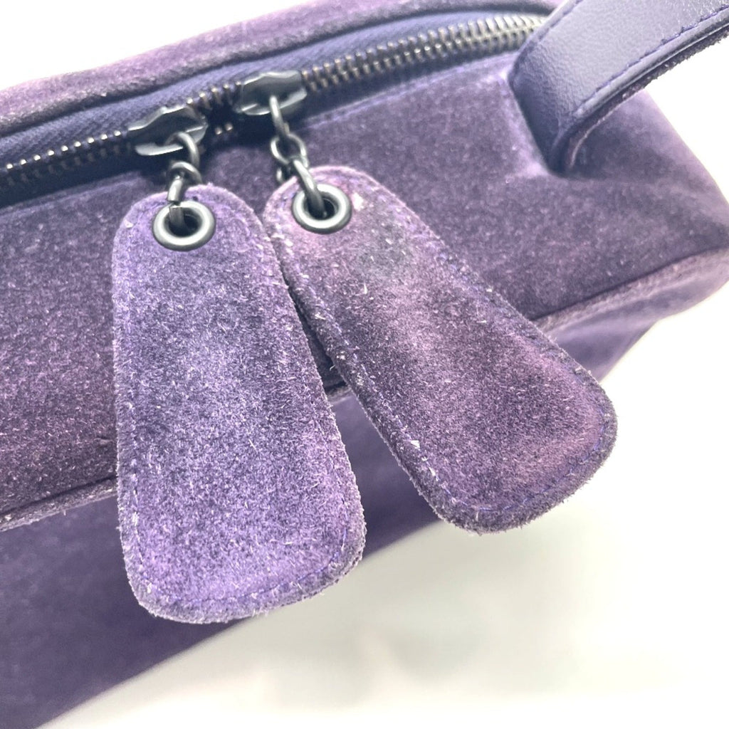 Chanel Purple Leather Handbag
