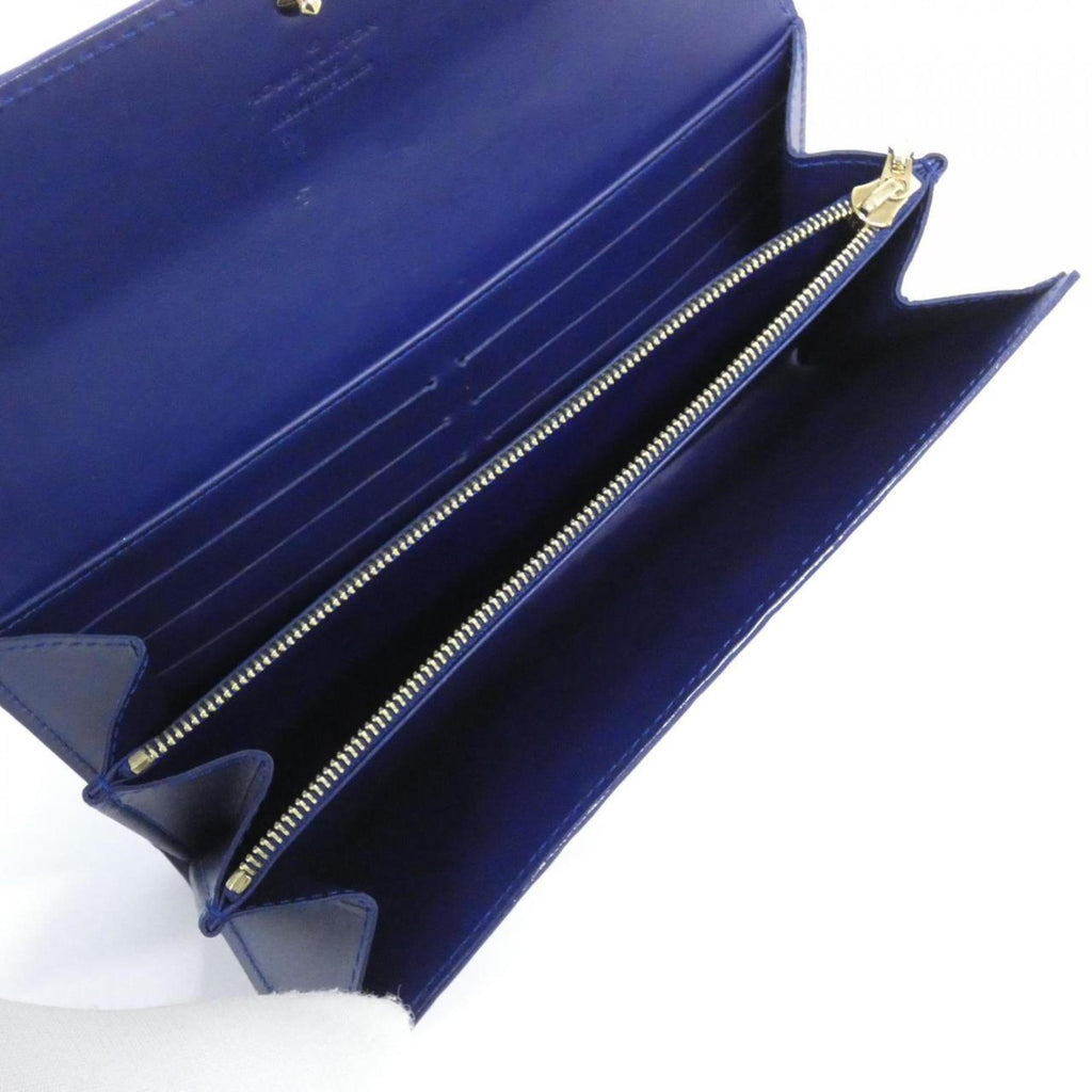 Louis Vuitton Blue Grand Blue Leather Long Wallet