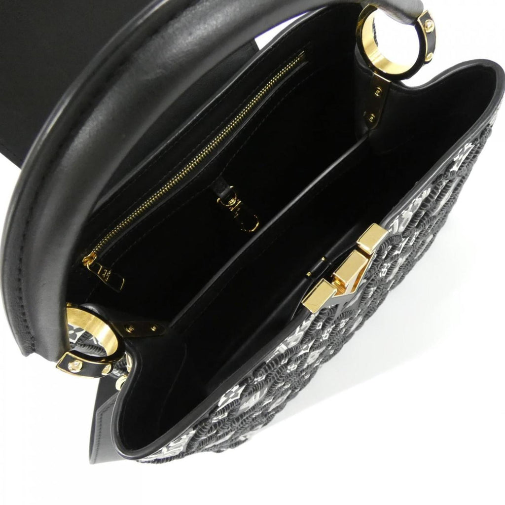 Louis Vuitton Black Leather Handbag