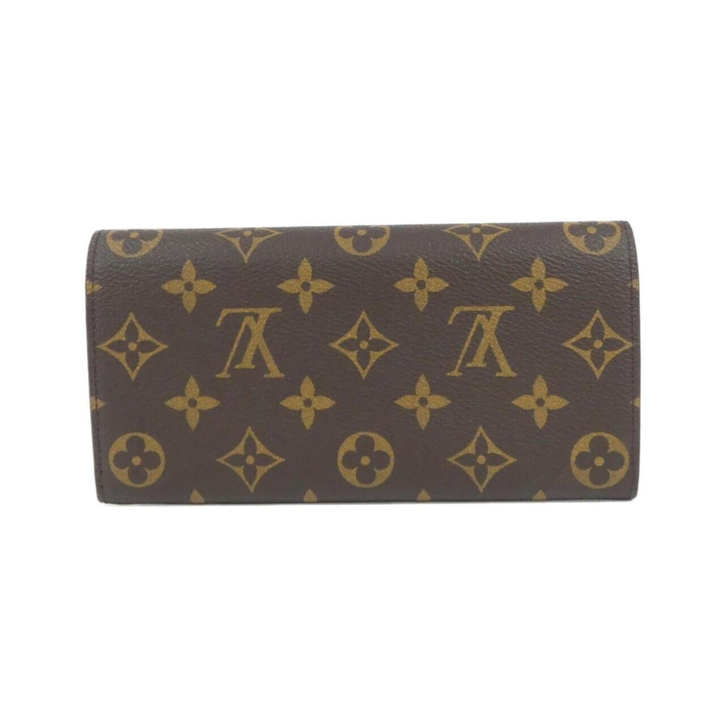 Louis Vuitton Fuchsia Marron Coated Canvas Long Wallet